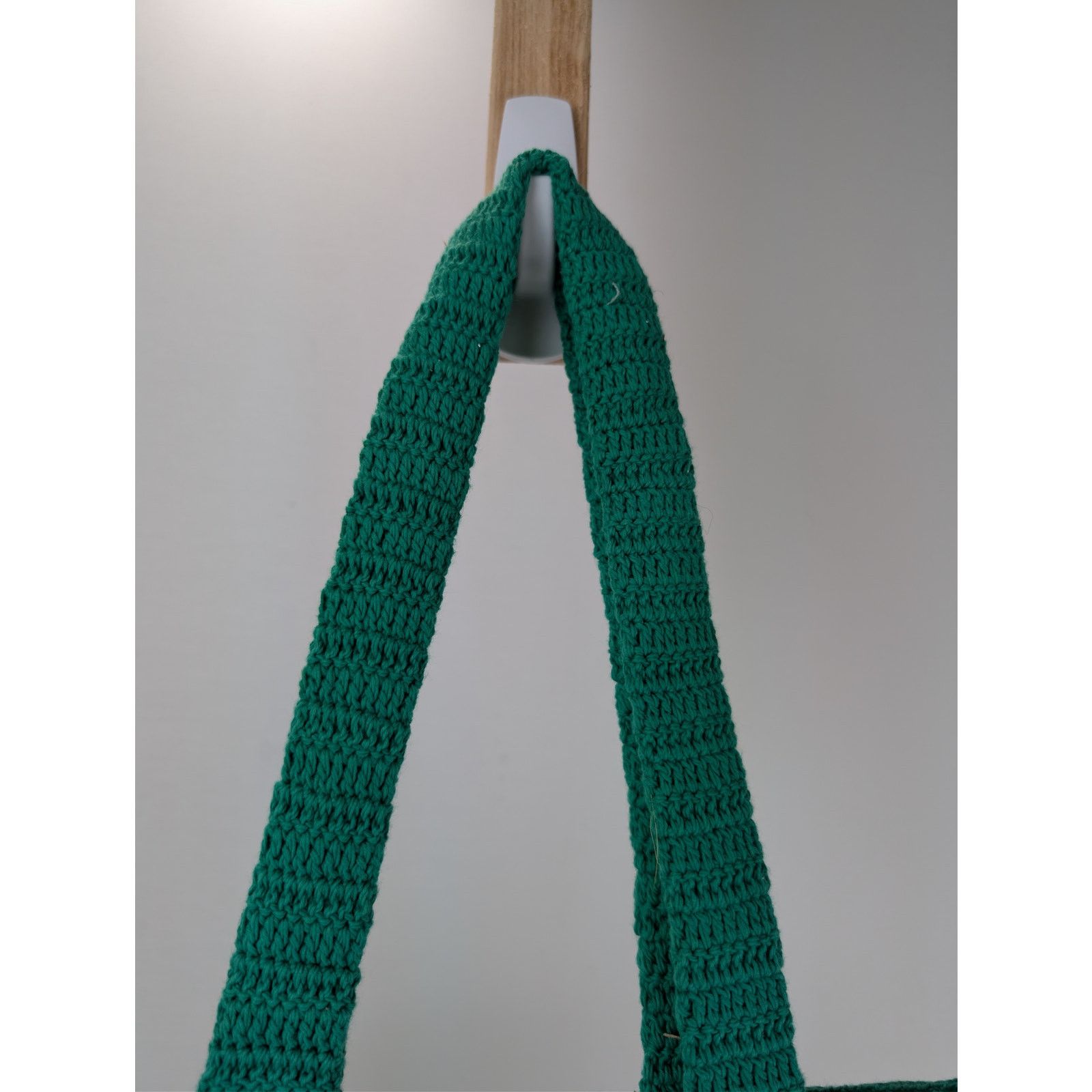 Casablanca o1rshd1 Size: OS / crochet cotton tote bag in green & white Size ONE SIZE - 6 Thumbnail