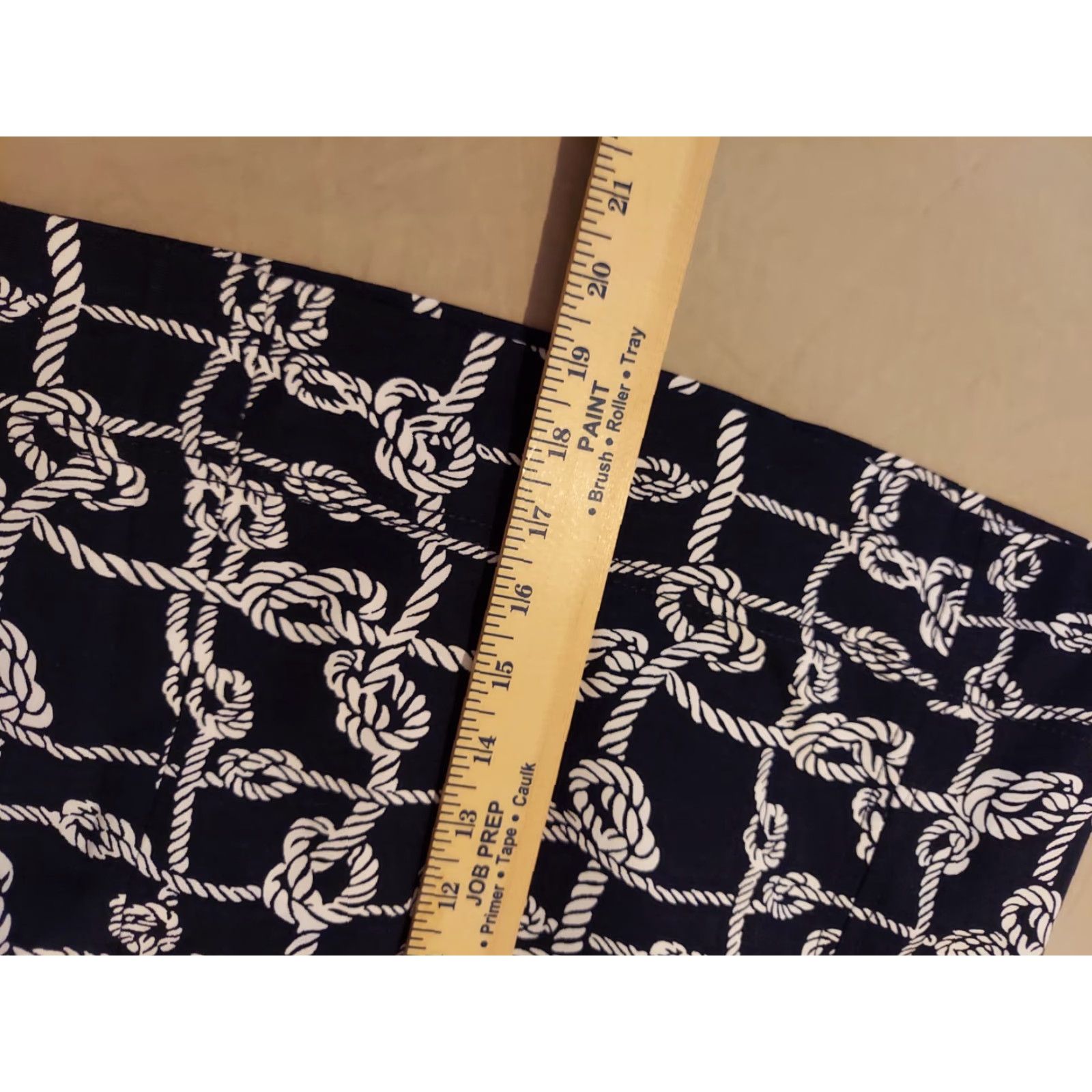 Talbots Womens Talbots Skirt 6 Navy Blue Cotton Knee Length Casual Size 28" / US 6 / IT 42 - 8 Thumbnail