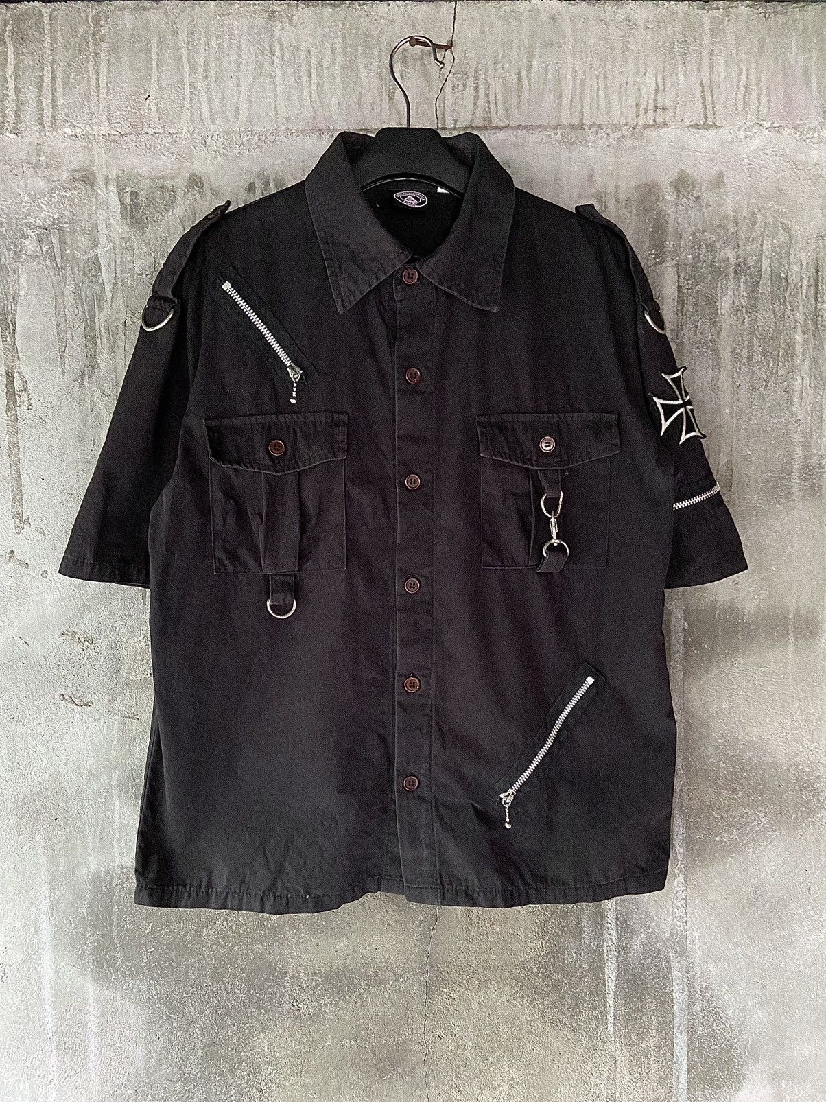 Hysteric Glamour × If Six Was Nine × Japanese Brand KEYSTATION THE U.K PUNK BUTTON UP BALCK SHIRT Size US M / EU 48-50 / 2 - 1 Thumbnail