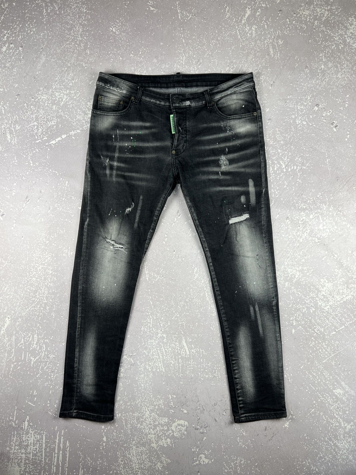 Dsquared2 Dsquared2 Distressed Painted Denim Jeans Gallery Depd Style Size US 36 / EU 52 - 1 Thumbnail