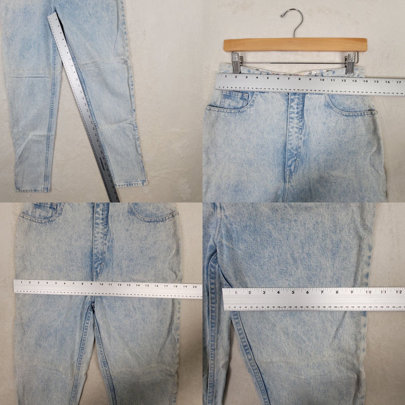 Vintage VINTAGE L.A. Gear Jeans Woman 1980s High Waist Tapered Ankle Blues 28 Inseam Womens Size 32" / US 10 / IT 46 - 8 Thumbnail