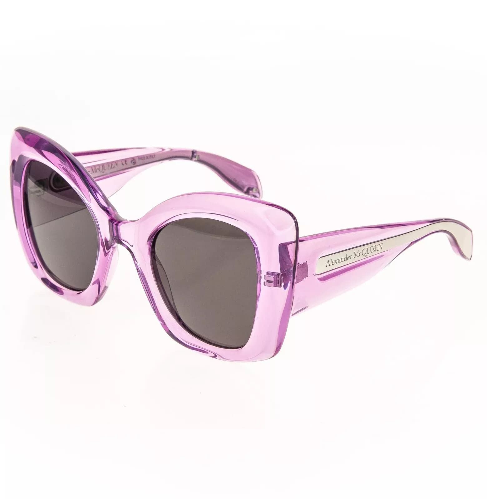 Alexander McQueen ALEXANDER MCQUEEN Violet Translucent AM0402S 0402 004 Size ONE SIZE - 4 Thumbnail
