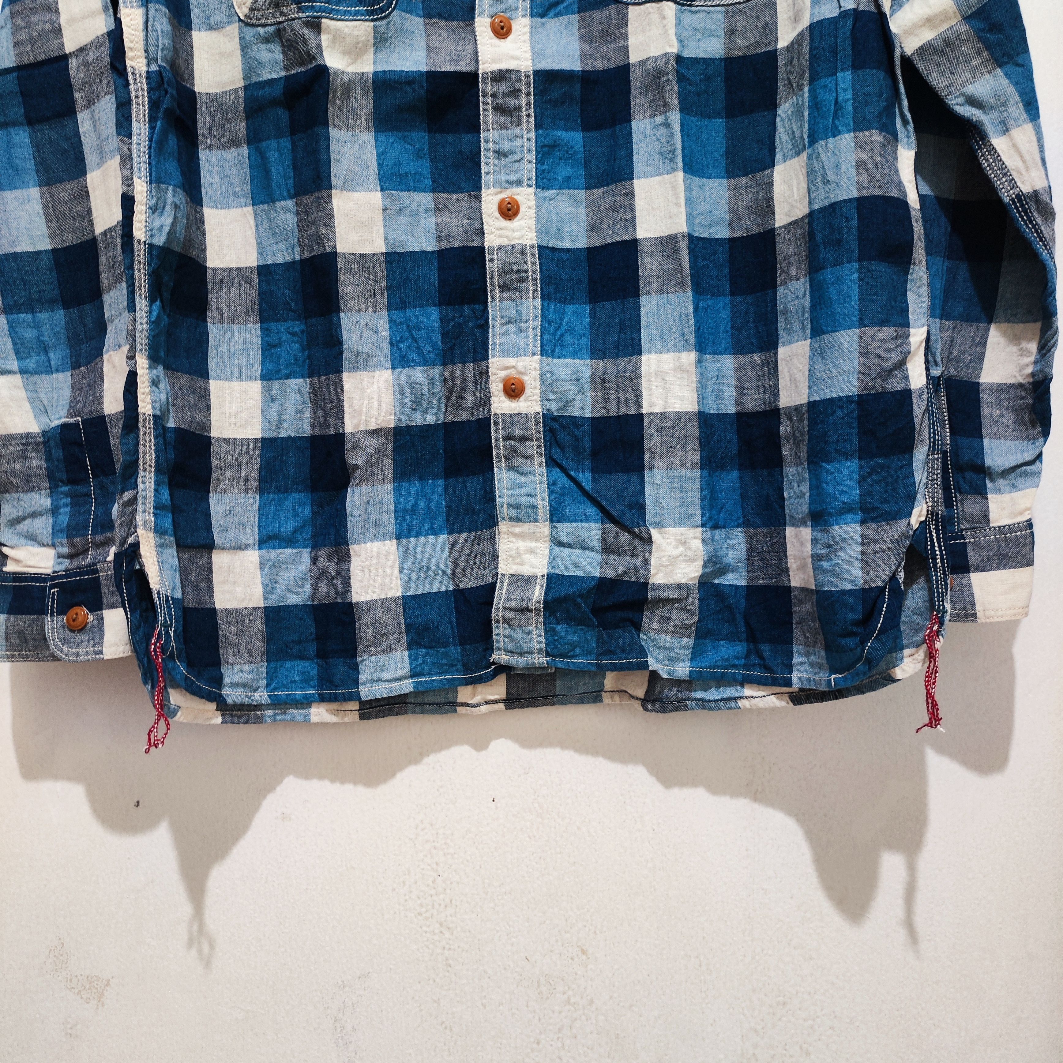 Vintage Vtg flannel chambray Size US L / EU 52-54 / 3 - 5 Thumbnail
