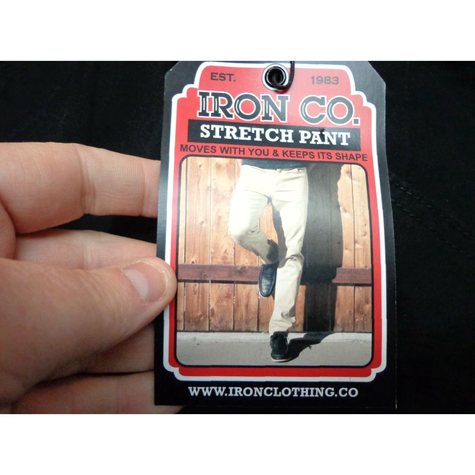 Vintage Iron Co. Black Stretch Pants Size 42 x 32 NEW Size US 42 / EU 58 - 4 Thumbnail