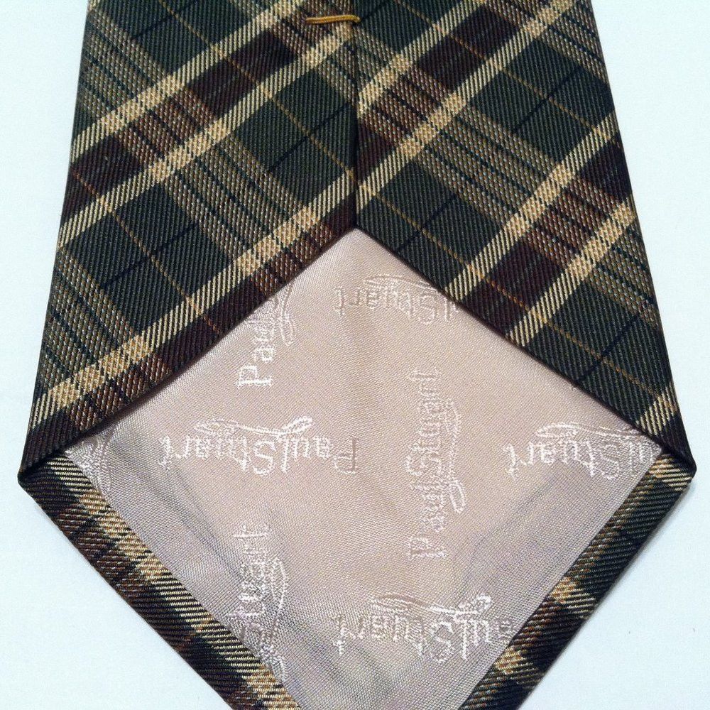 Paul Stuart PAUL STUART MENS NEW MULTICOLOR SILK TIE WIDTH: 3 1/2" Size ONE SIZE - 3 Thumbnail