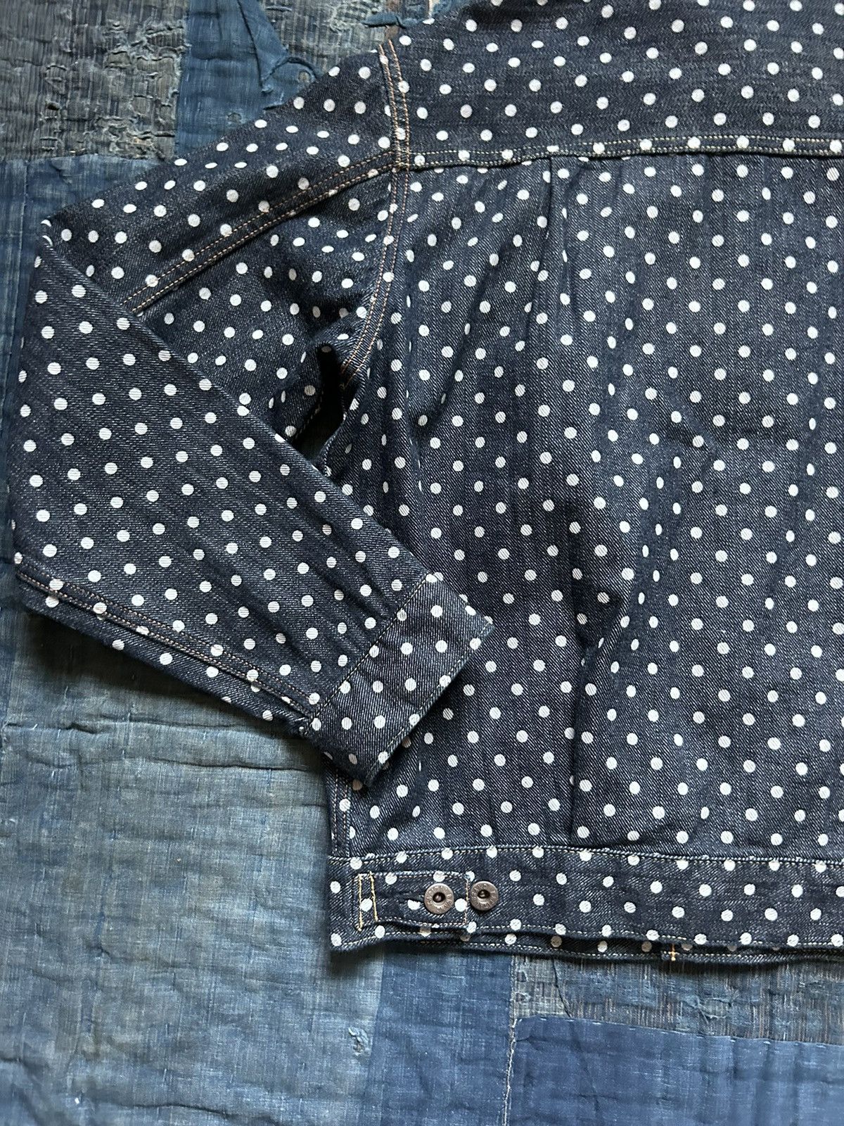 Kapital Kapital dotted dots denim 2nd jacket Size US L / EU 52-54 / 3 - 8 Thumbnail