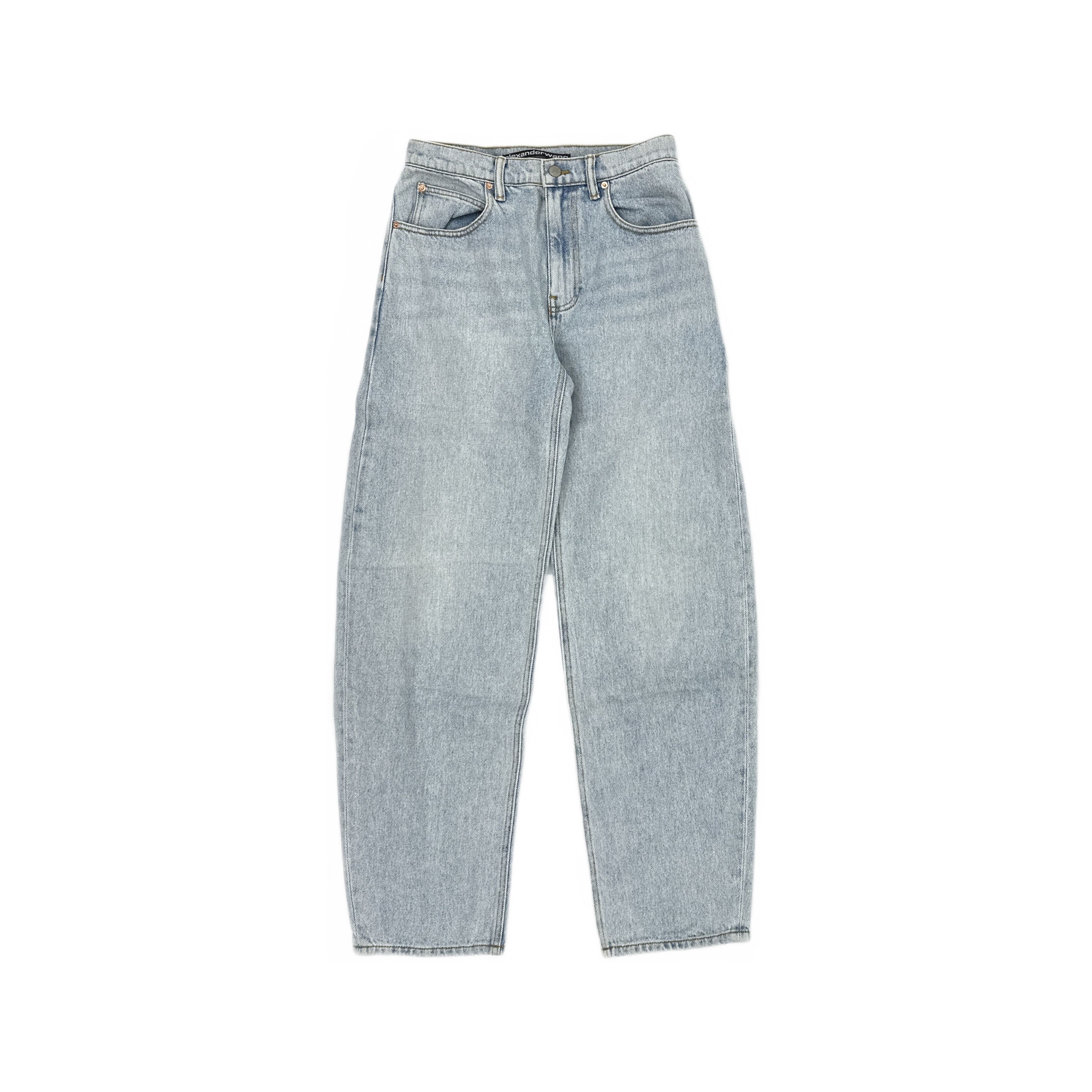 Alexander Wang Alexander Wang Washed Back-Zip Jeans Size 26 Size 26" / US 2 / IT 38 - 1 Thumbnail