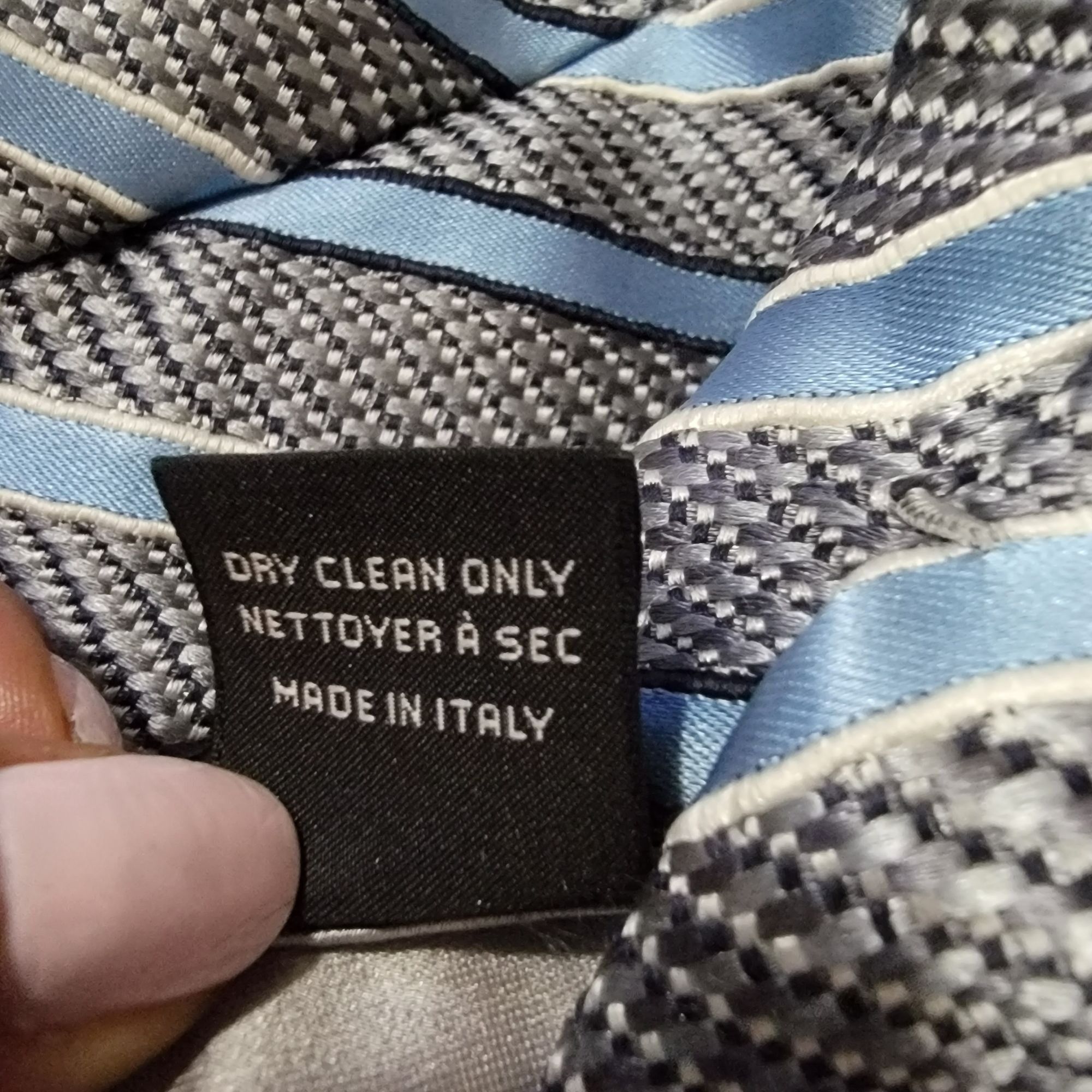 Ermenegildo Zegna ⭐Ermenegildo Zegna Vintage Men's Tie Grey Blue Regimental Pa Size ONE SIZE - 7 Thumbnail