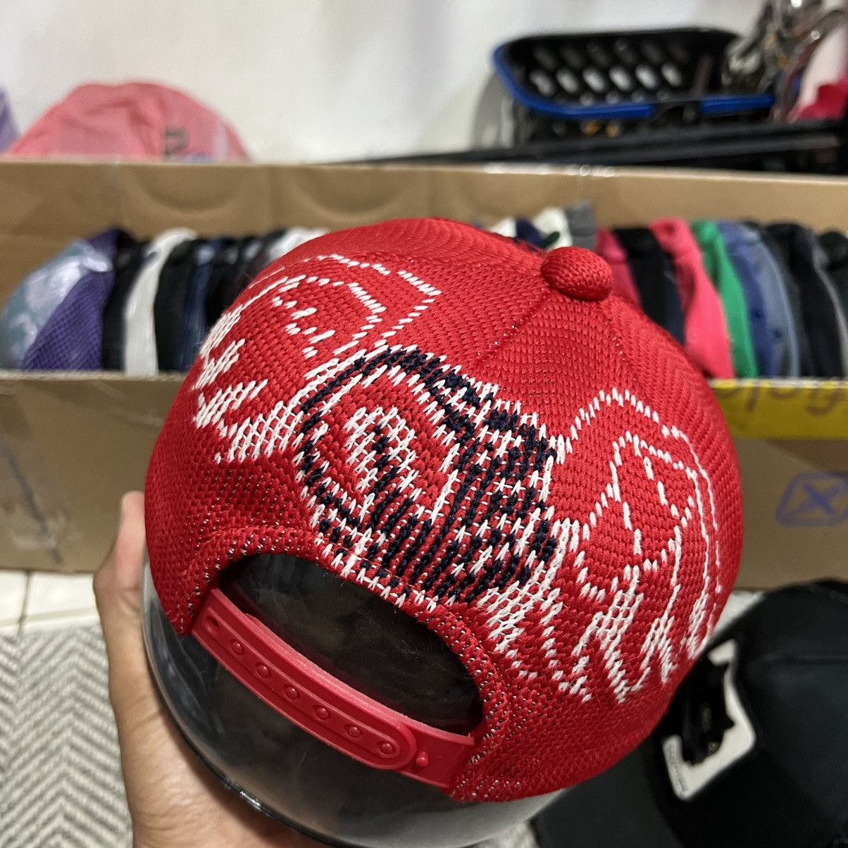 Von Dutch Von Dutch Red Navy Knitted Embroidery Oval Logo Patch Hat Size ONE SIZE - 3 Thumbnail