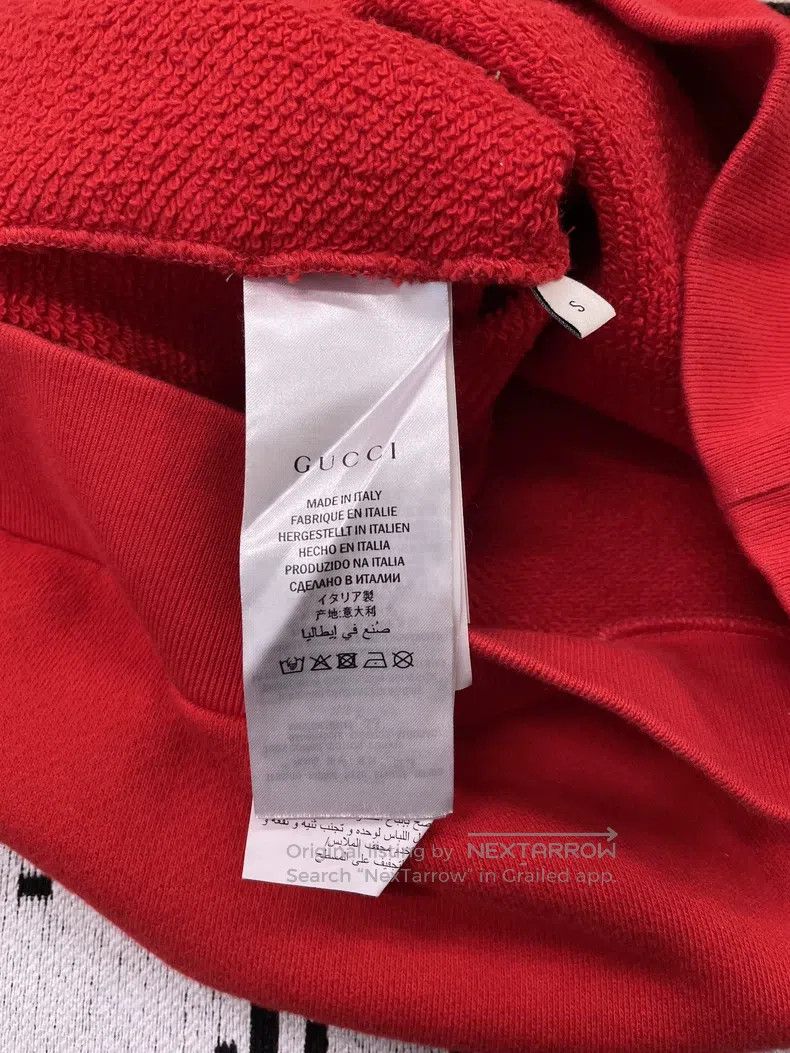 Gucci Gucci Red sequin flying saucer letter logo sweatshirt Size S / US 4 / IT 40 - 5 Thumbnail
