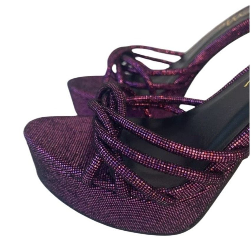 Other SO ME / Disco / Purple Metallic / Platform / High Heels Wit Size US 8.5 / IT 38.5 - 6 Thumbnail