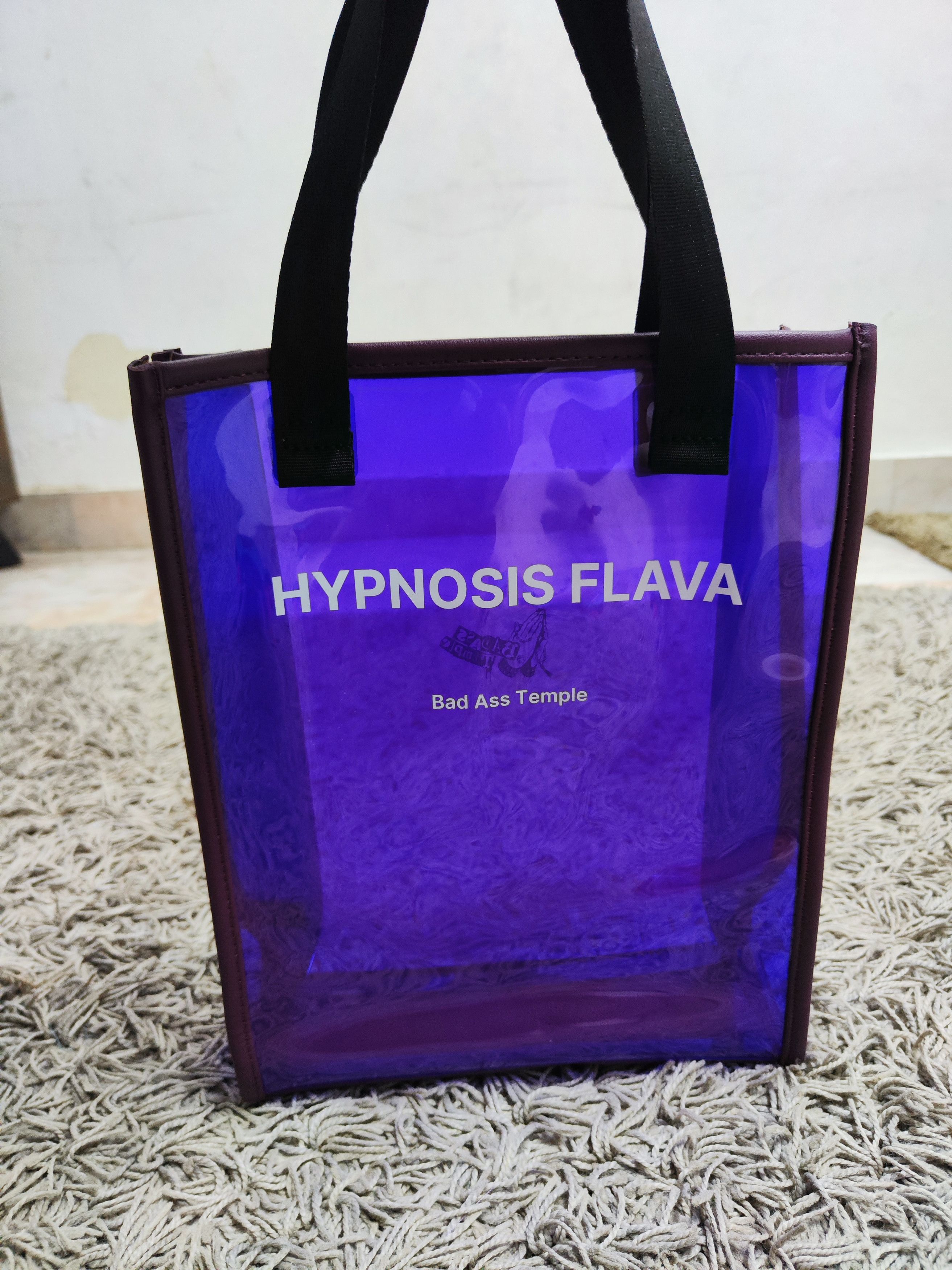 Japanese Brand Cyberpunk Purple Neon Translucent Bag Size ONE SIZE - 2 Thumbnail
