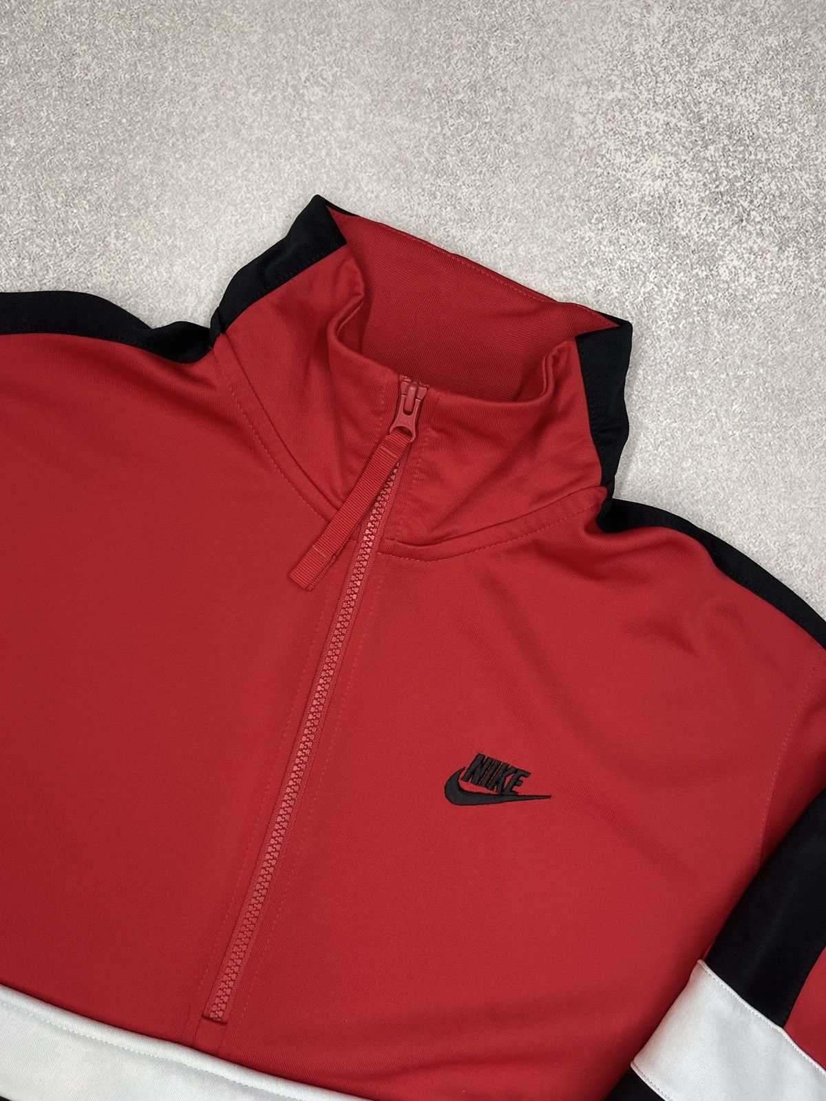 Nike Mens Nike Air Sportswear 1/4 Half Zip Black/Red ACG TECH Size US M / EU 48-50 / 2 - 4 Thumbnail