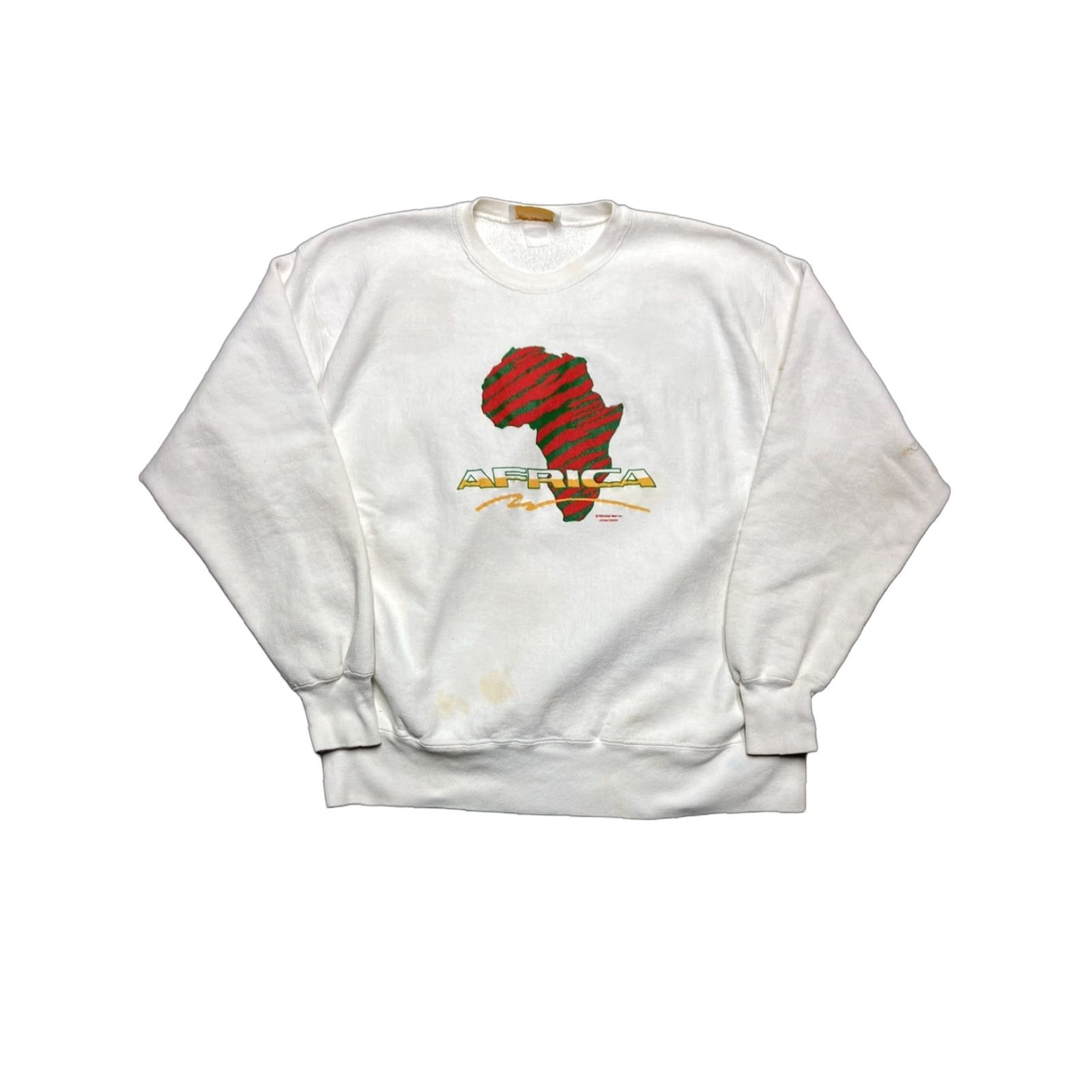 Vintage VINTAGE 90s Africa Reversible Sweatshirt Crewneck Pullover White 2XL Men Adult Size US XXL / EU 58 / 5 - 1 Thumbnail