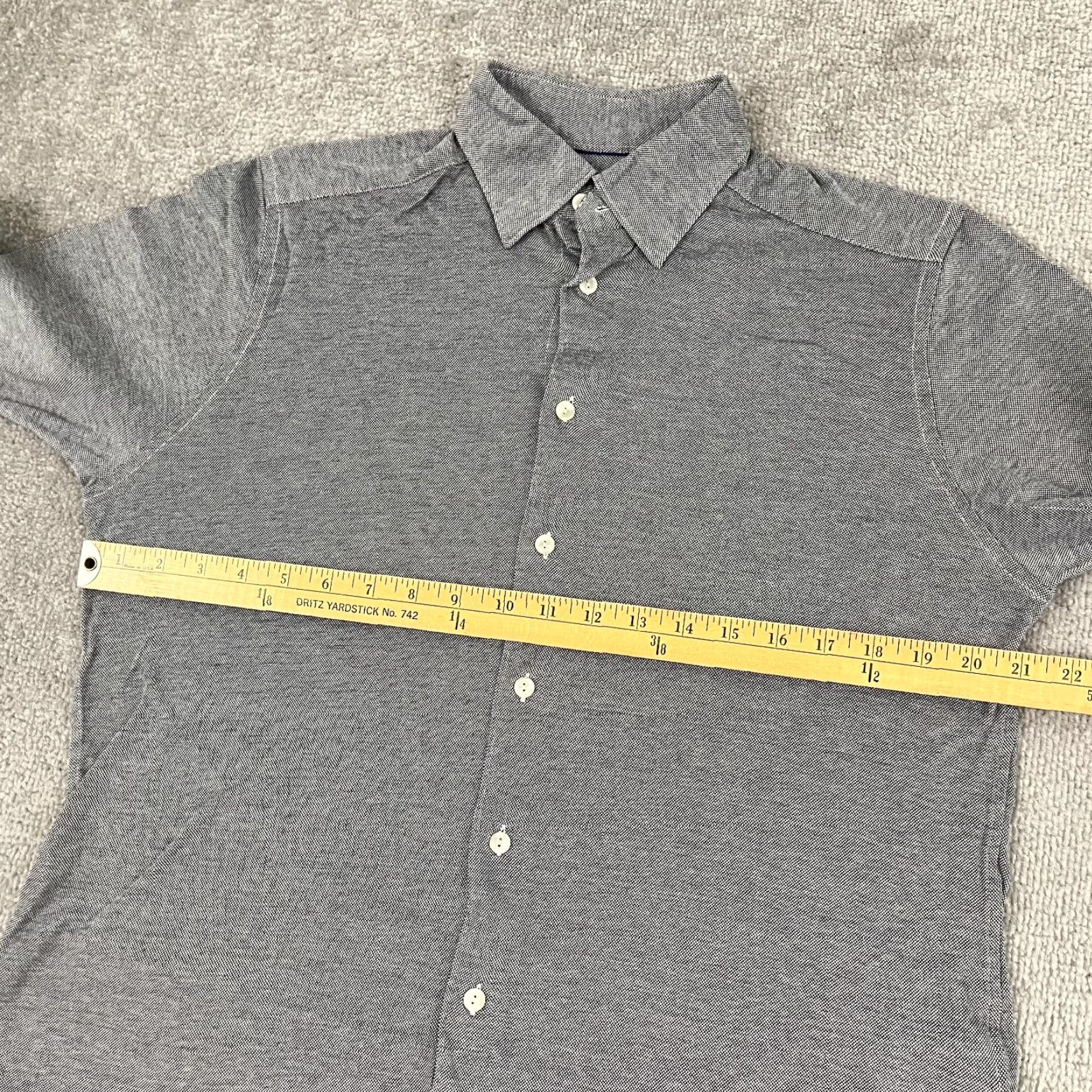 Eton VINTAGE ETON Mens Shirt Casual Long Sleeve Knit Gray Button Up 90s Classic Mens Size US M / EU 48-50 / 2 - 4 Thumbnail
