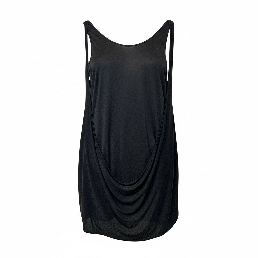 Gareth Pugh rare SS13 Drapey Jersey Tunic Dress Black IT 42 US 8 Viscose Size M / US 6-8 / IT 42-44 - 3 Thumbnail