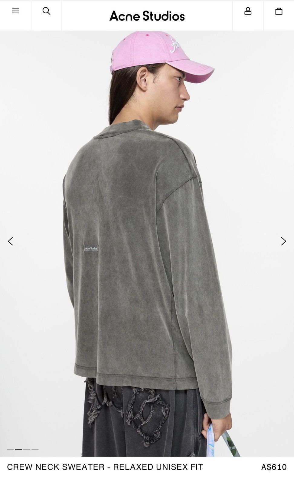 Acne Studios Acne studios long sleeve cropped tee Size US XS / EU 42 / 0 - 2 Thumbnail