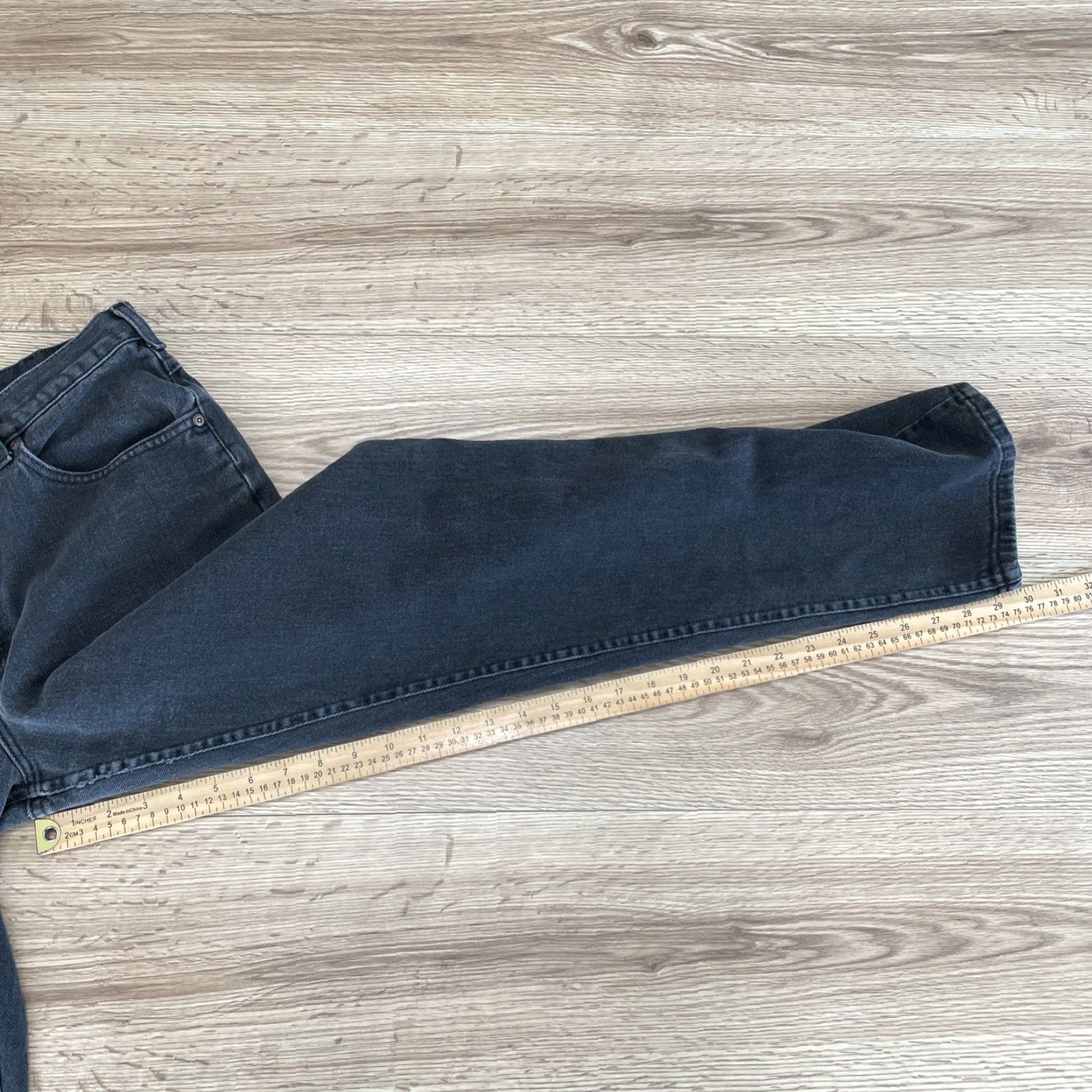 Lee VINTAGE Lee Jeans Men's Regular Size 34 x 30 Black Denim Straight Faded 90s Mens Size US 34 / EU 50 - 7 Thumbnail