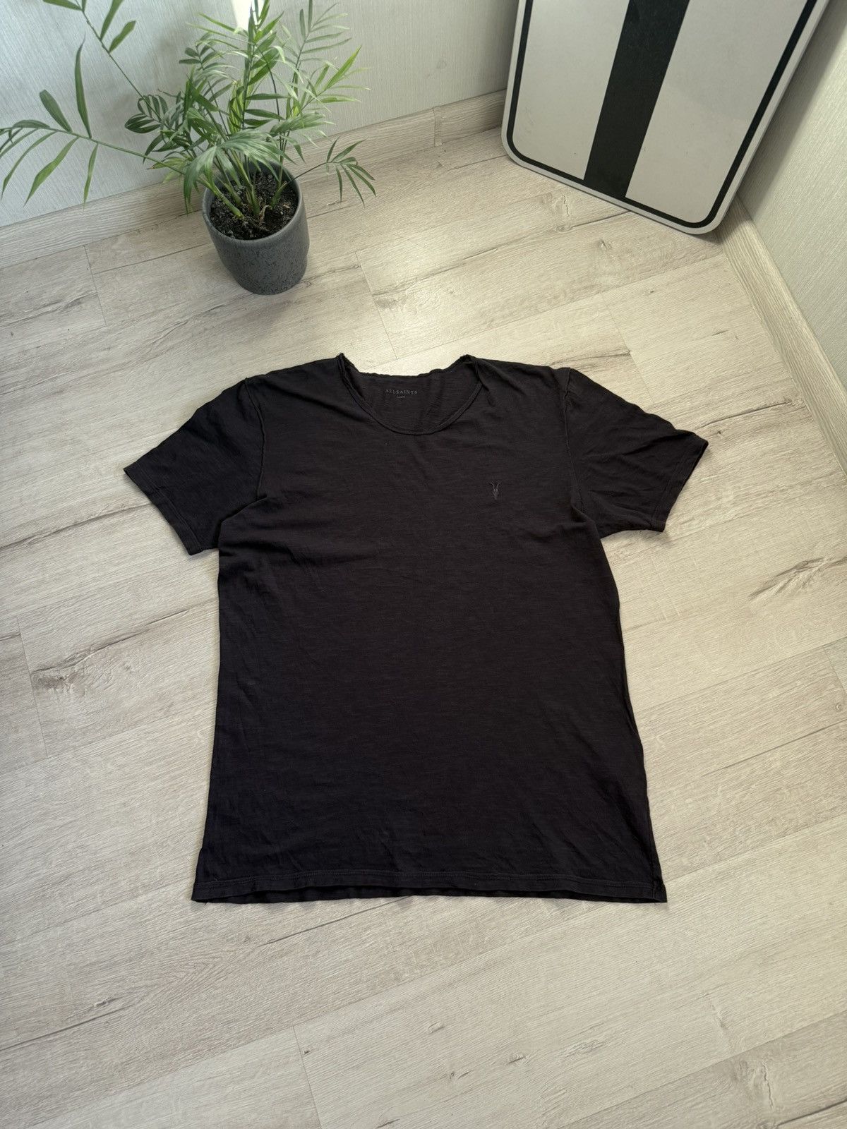 Japanese Brand Allsaints Basic T-shirt Minimalistic Like Rick Owens Y2k Size US L / EU 52-54 / 3 - 1 Thumbnail