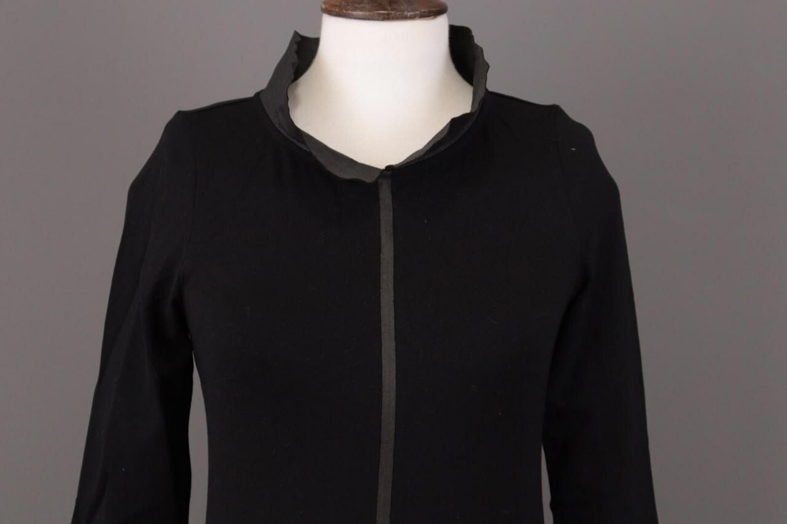 Designer Cop Copine Nikko Robe Black 3/4 Sleeve A-Line Dress Size 36 Size M / US 6-8 / IT 42-44 - 2 Thumbnail
