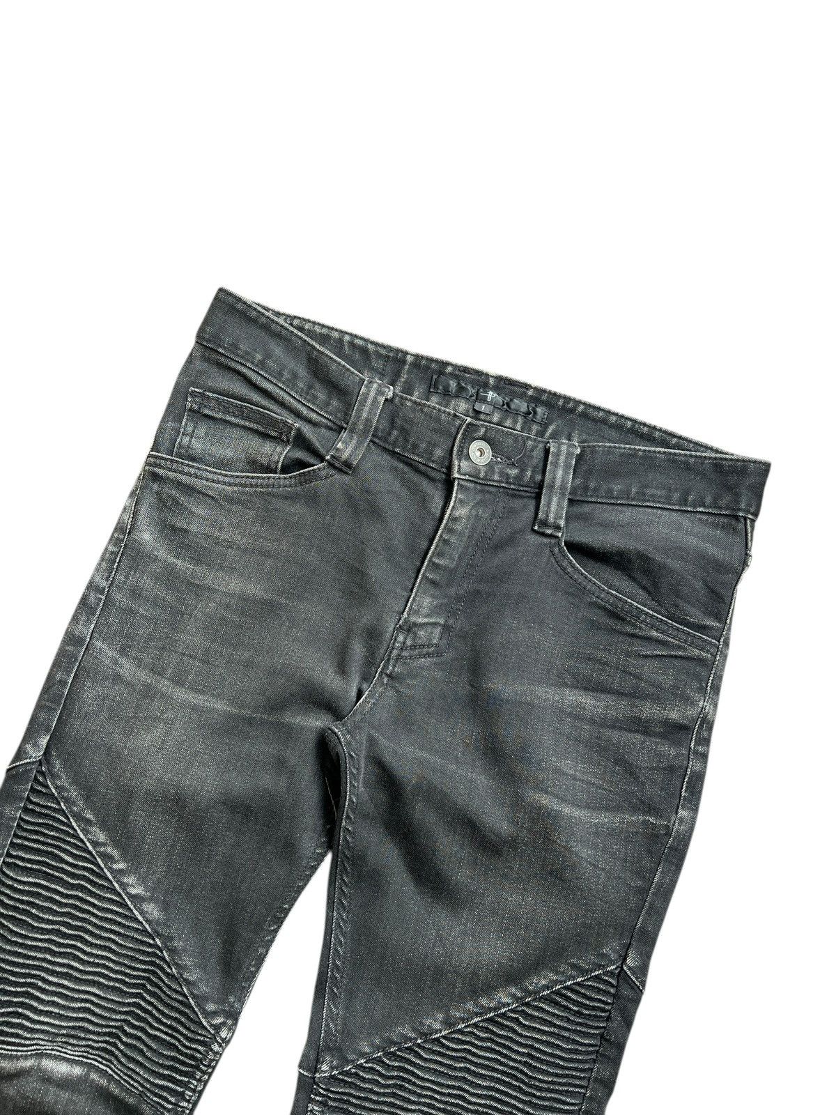 NO ID NO ID Washed Black Biker Skinny Denim Size US 31 - 3 Thumbnail