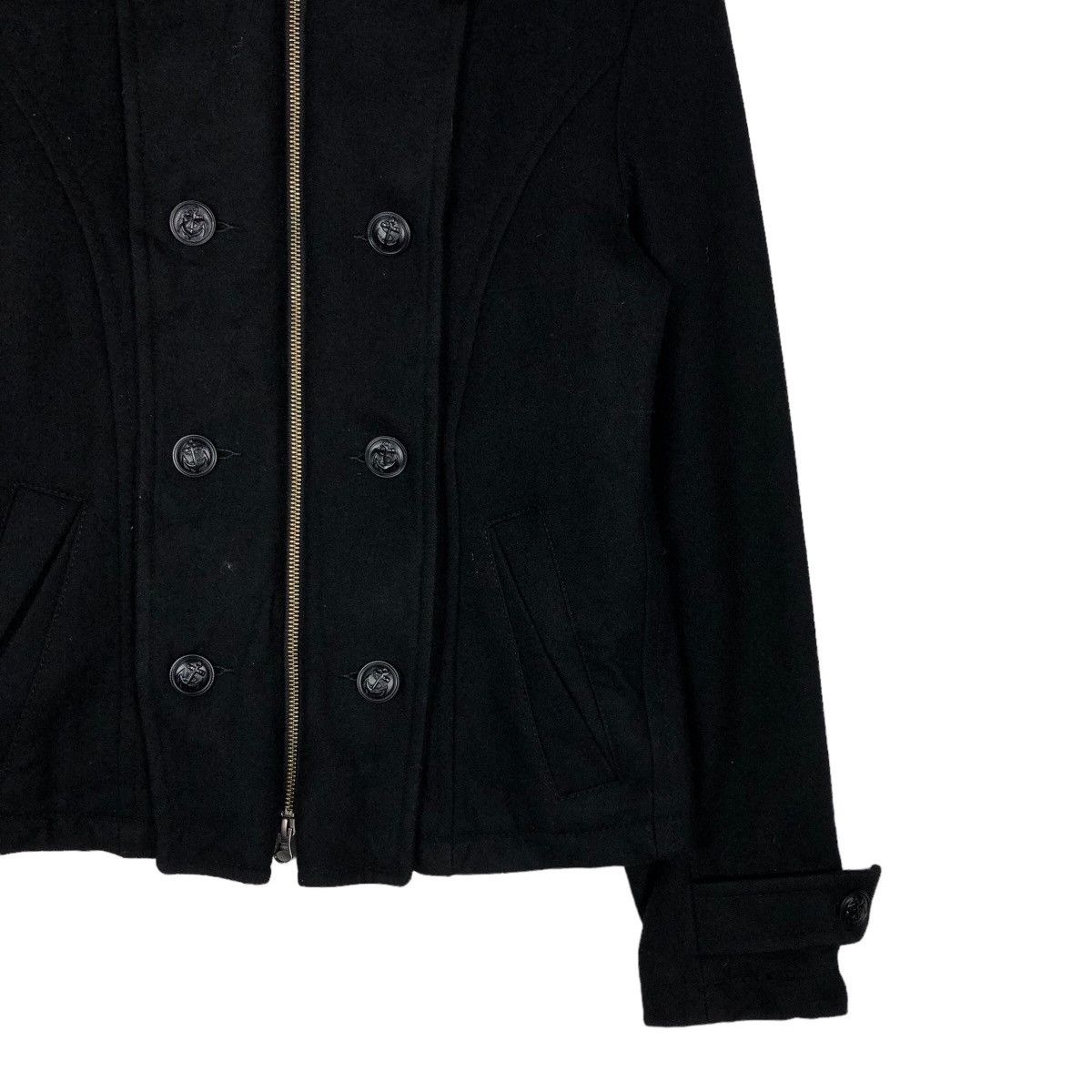 Hysteric Glamour 🔥Vintage Biker Jacket Double Collar Wool PPFM Japan Made Size US L / EU 52-54 / 3 - 5 Thumbnail