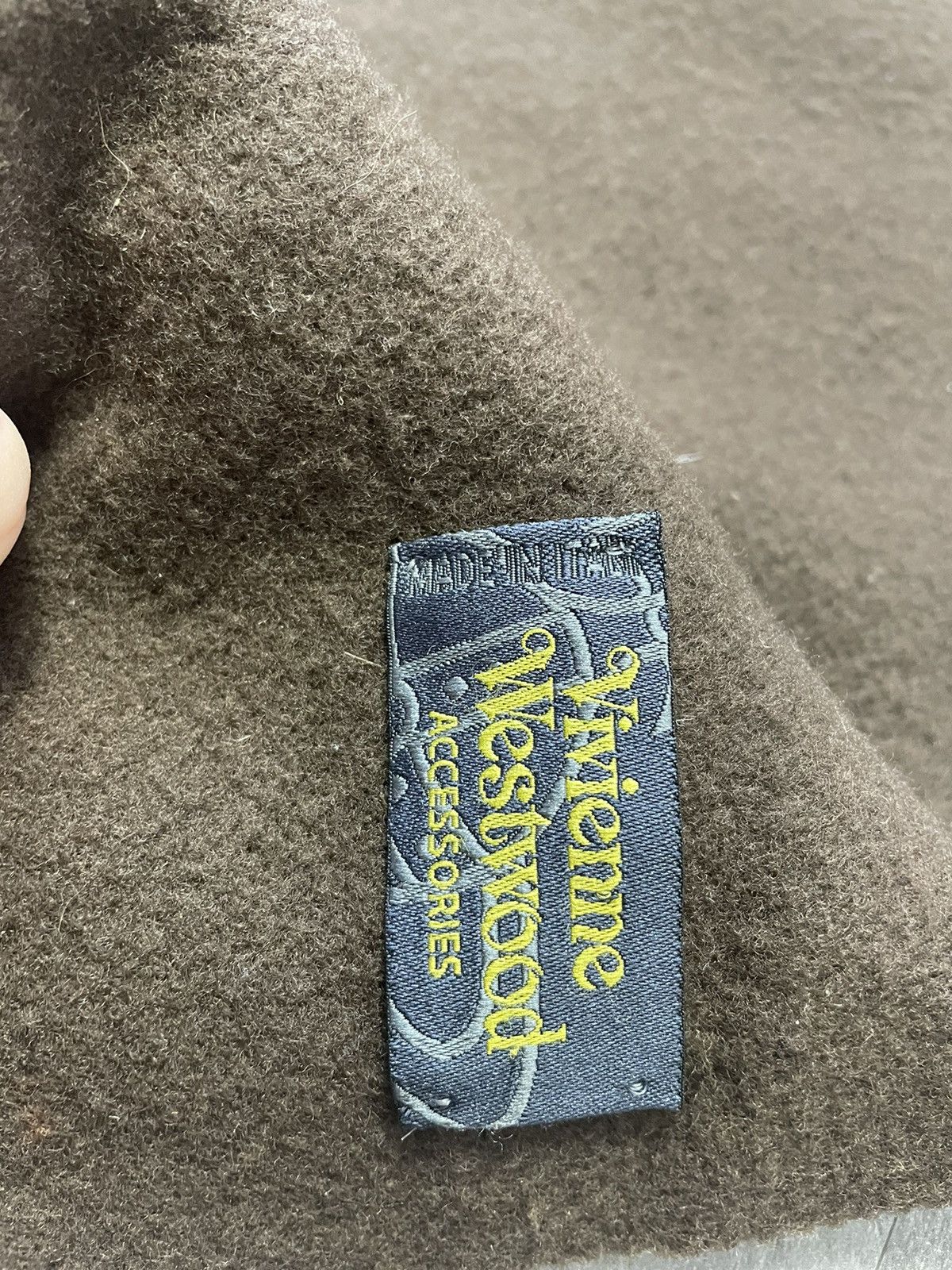 Vivienne Westwood Vivienne Westwood 100% Lambwool Brown Scarf Luxury Y2K Size ONE SIZE - 6 Thumbnail