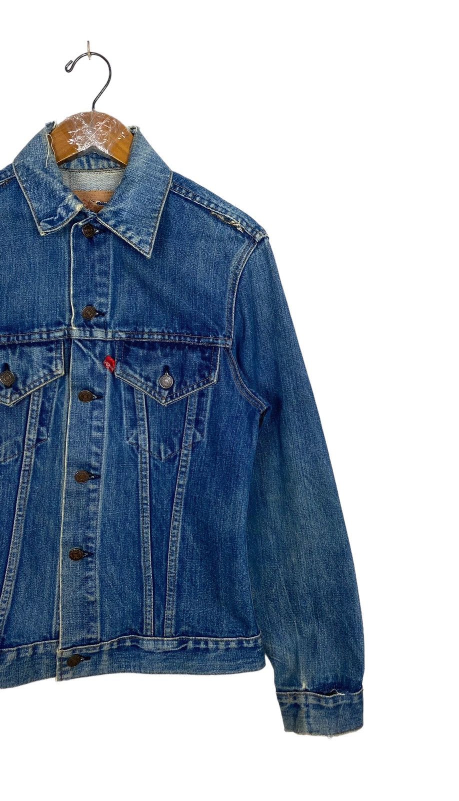 Levi's Vtg DISTRESSED Levi’s Denim Trucker Type 3 Usa Button 529 Size US S / EU 44-46 / 1 - 3 Thumbnail