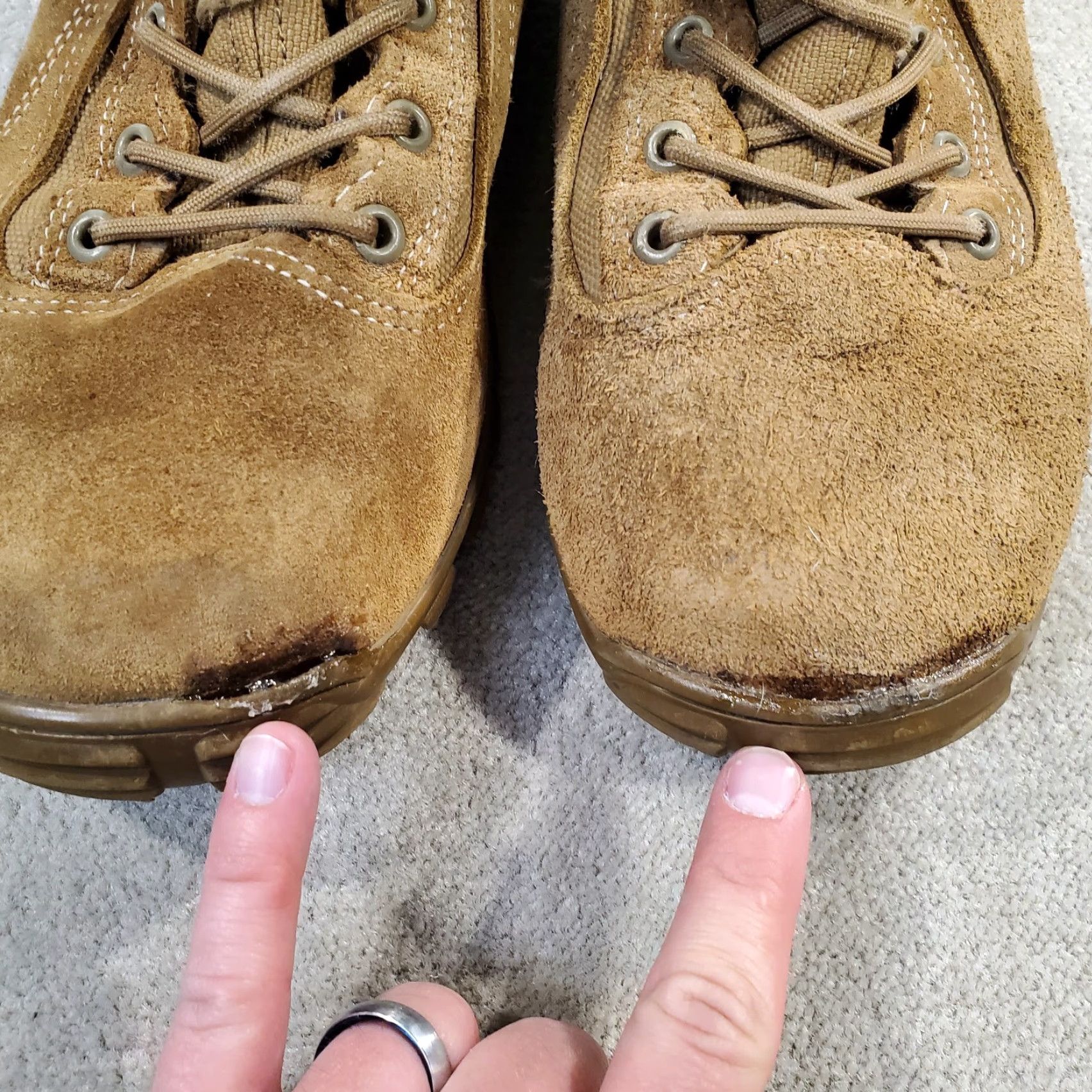 Vintage Belleville Boots Mens 12 R Brown Gore-Tex Insulated Leather Workwear Lace-up Military & Air Force Boots Mens Shoes Size US 12 / EU 45 - 3 Thumbnail
