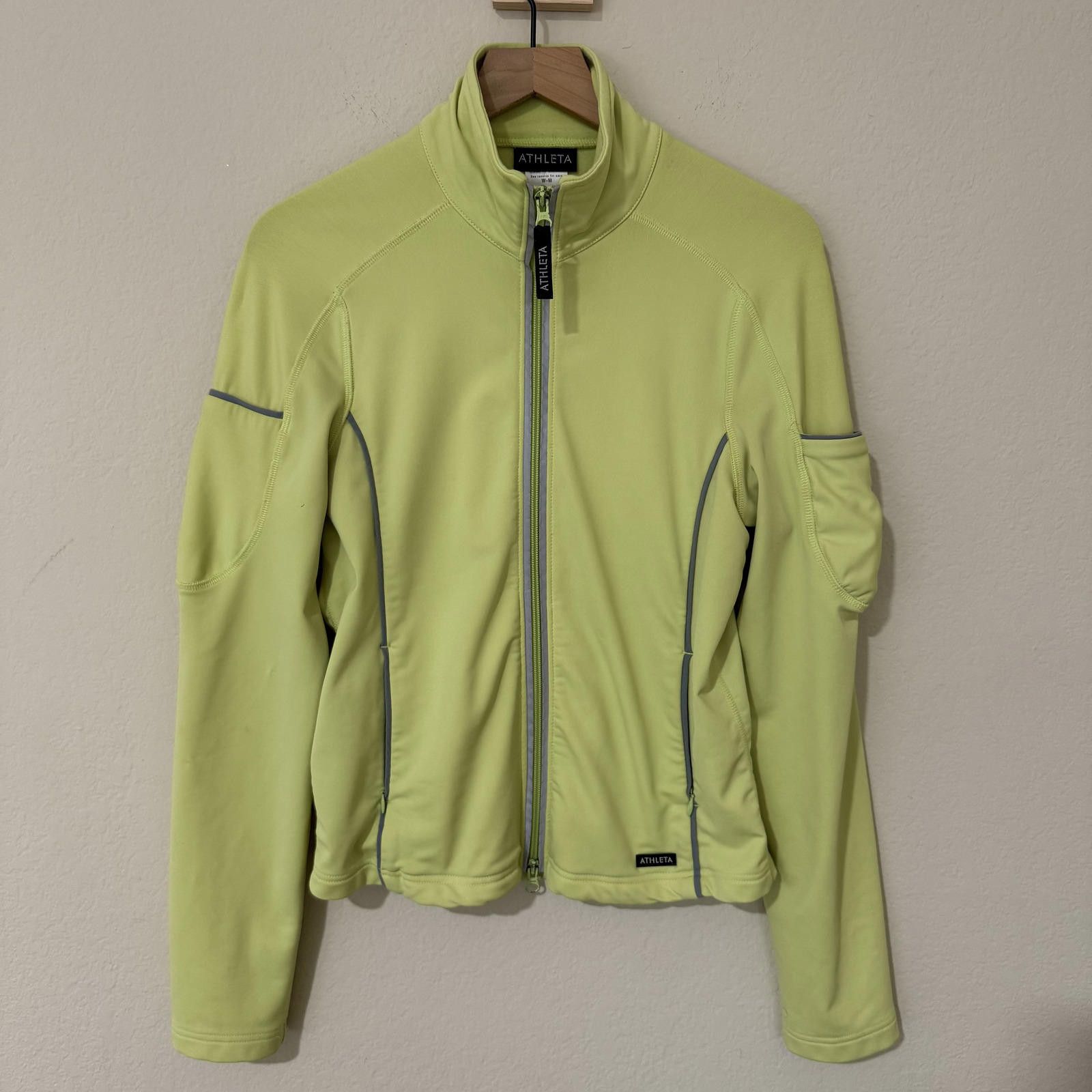 Other Athleta Sweater Women's M Neon Green Zip Up Athletic Size M / US 6-8 / IT 42-44 - 1 Thumbnail