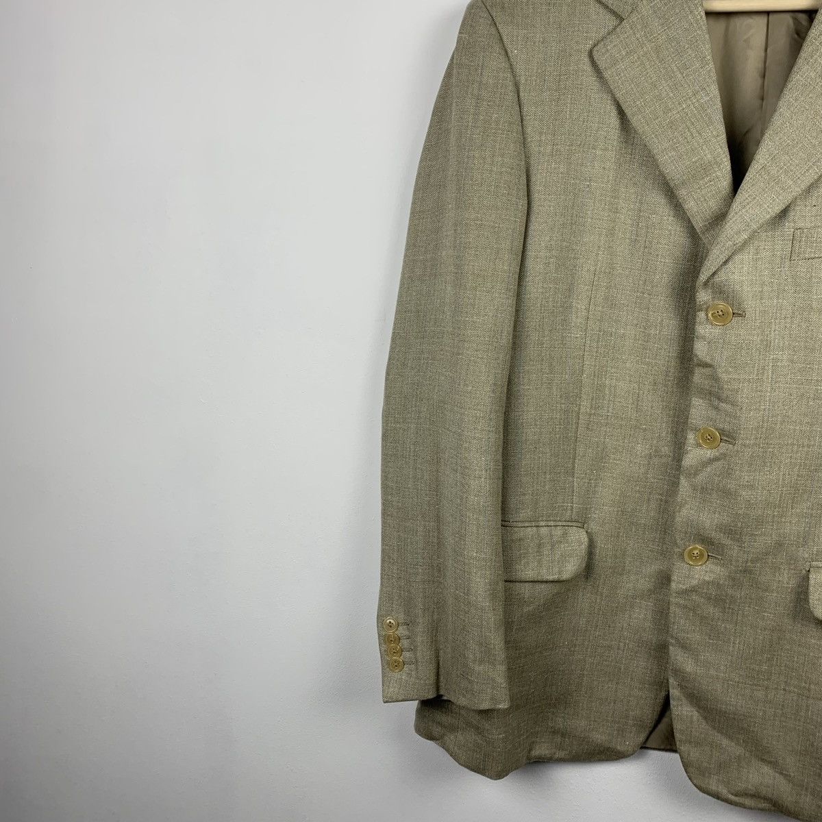 Ermenegildo Zegna Ermenegildo Zegna Wool Silk Linen Blazer 50R Made in Spain Size 50R - 4 Thumbnail