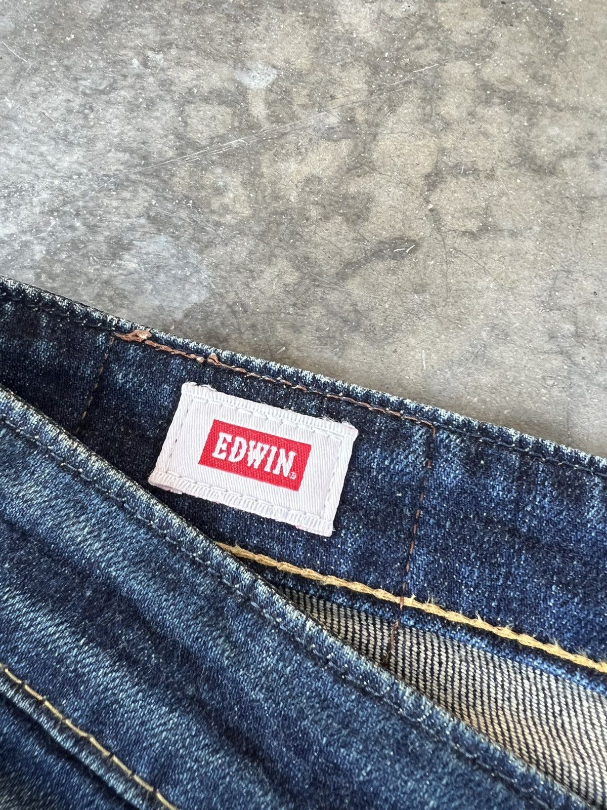 If Six Was Nine Vintage Edwin Made In Japan Distress Jeans Size US 34 / EU 50 - 16 Thumbnail