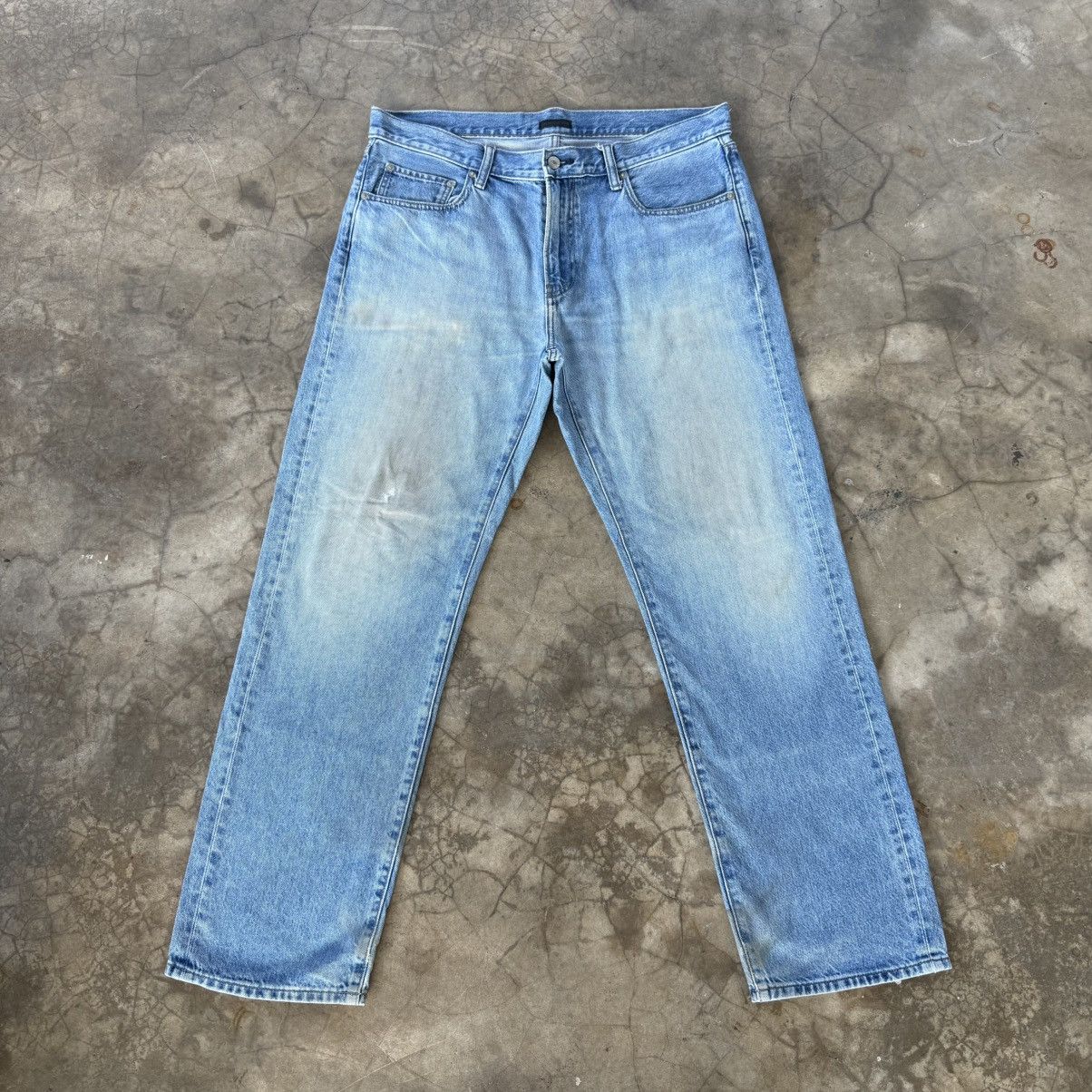 Japanese Brand W38x30.5 Vintage Japanese Brand Faded Denim Jean Size US 38 / EU 54 - 1 Thumbnail