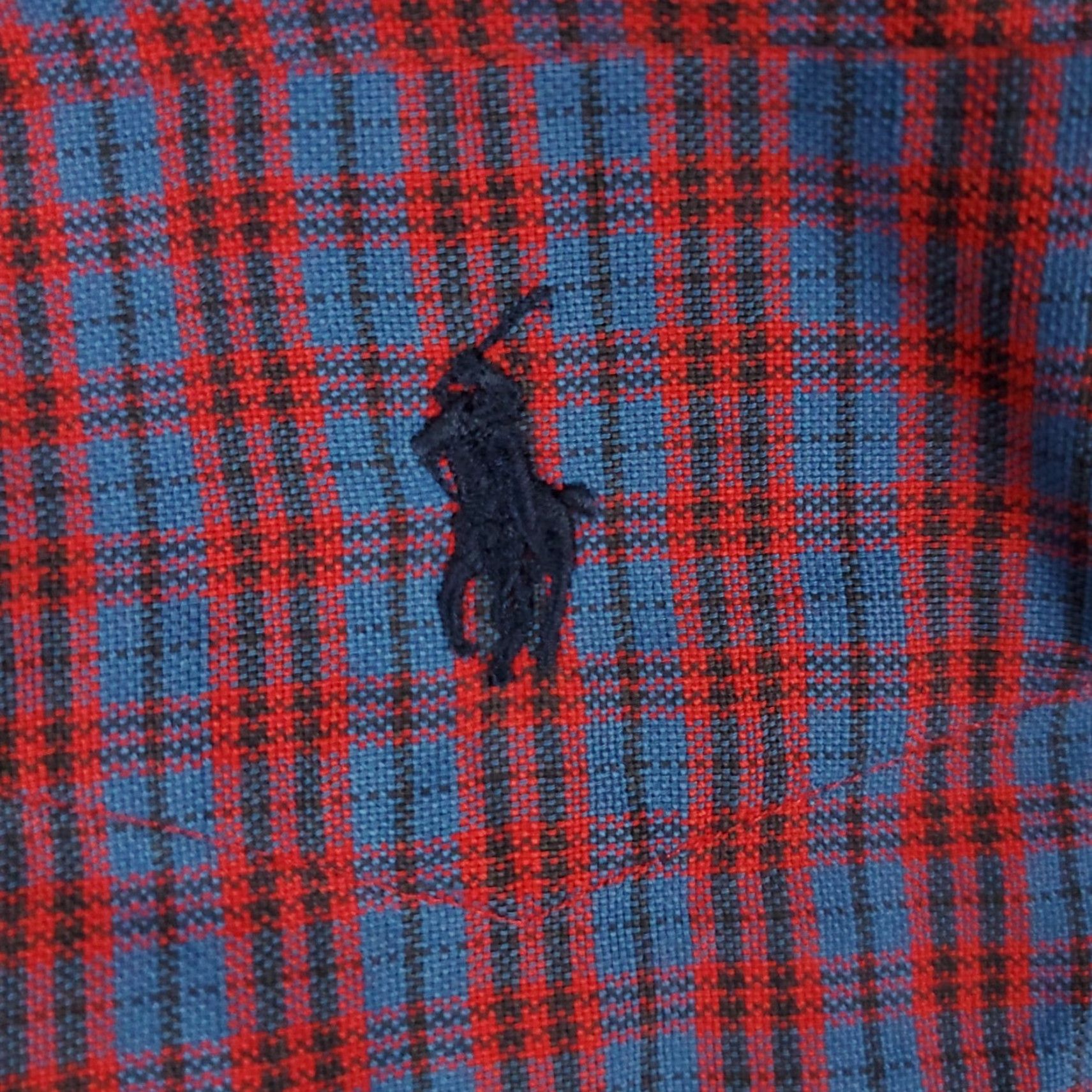 Ralph Lauren Ralph Lauren Shirt Mens XL Red Blue Plaid Button-Front Classic Button-Up L/S Size US XL / EU 56 / 4 - 3 Thumbnail