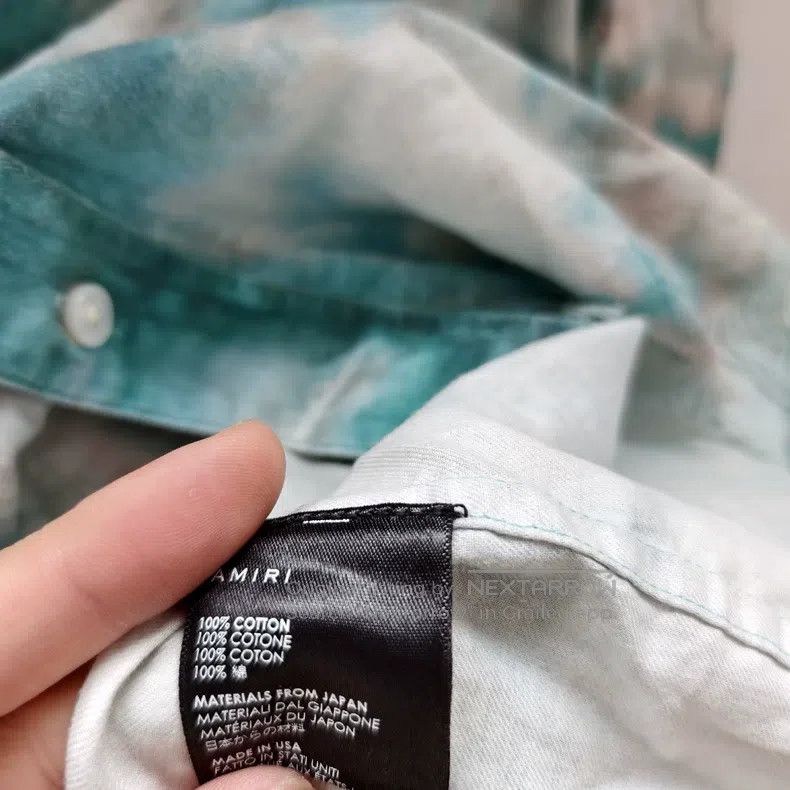 Amiri Amiri Size XXL Dyed green plaid shirt Size US XXL / EU 58 / 5 - 4 Thumbnail