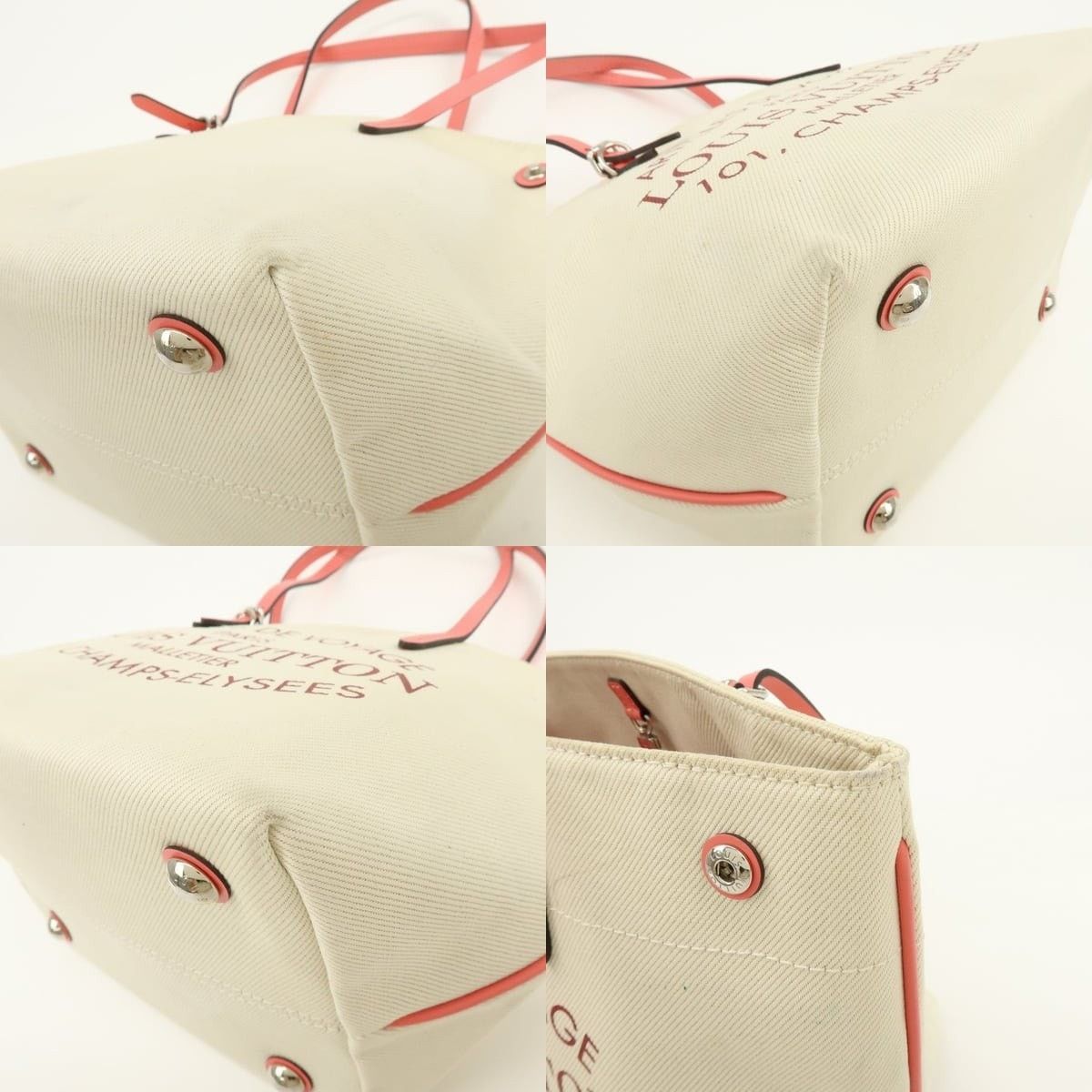 Louis Vuitton Louis Vuitton Articles de Voyage Cabas PM Canvas Tote Cream Size ONE SIZE - 5 Thumbnail