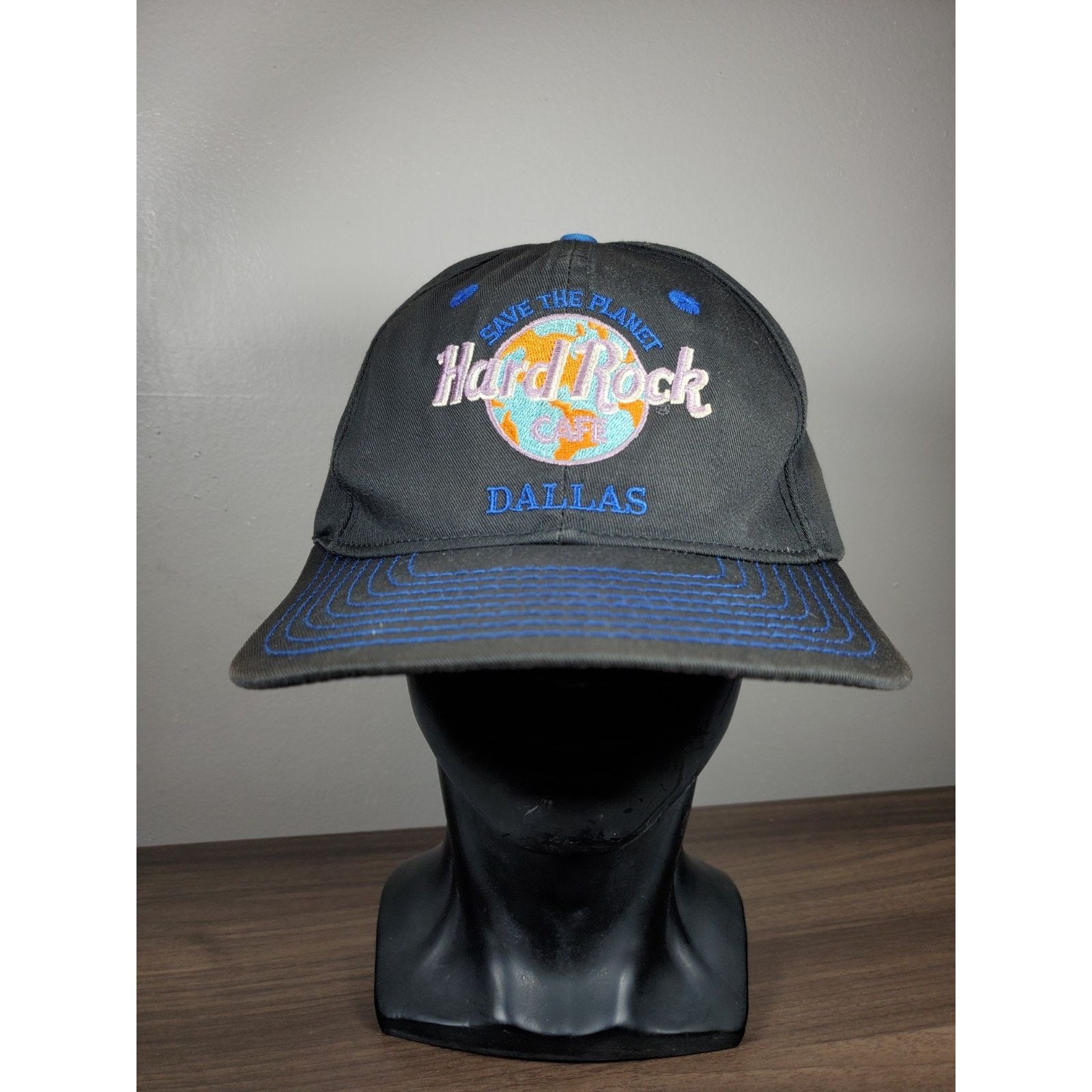 Hard Rock Cafe × Vintage Hard Rock Cafe Dallas Hat Snapback Cap Save The Planet Size ONE SIZE - 3 Thumbnail