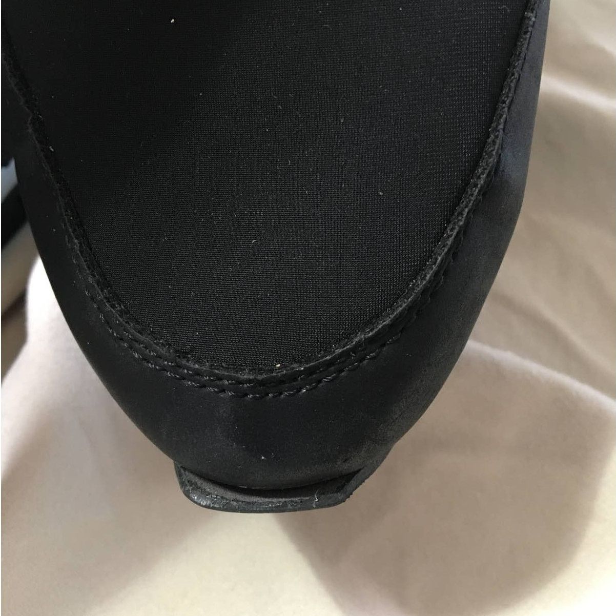 DKNY DKNY Black & White Stretch Slip On Size 7 Shoes W DKNY Band Size US 7 / IT 37 - 5 Thumbnail
