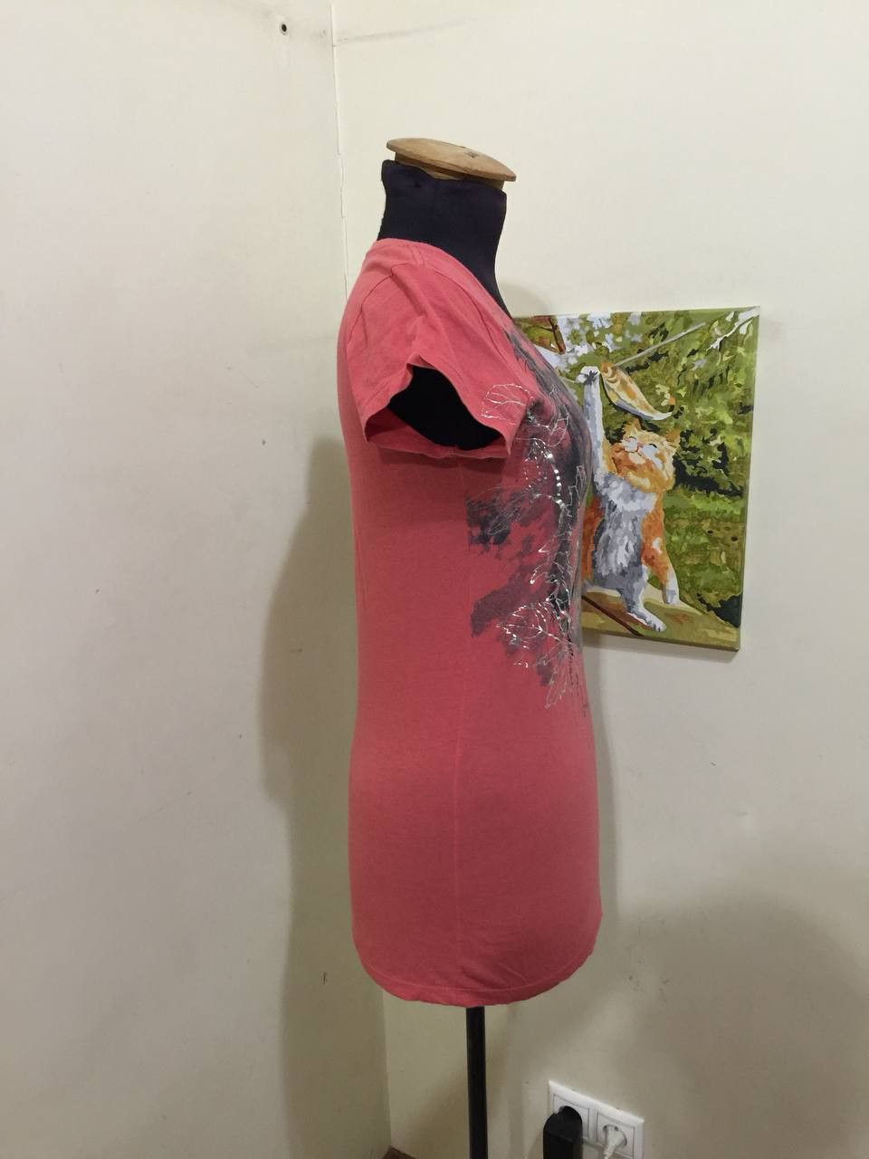 Diesel Diesel Womens Y2K Tank Top Red & Pink Frost Bite S Size XS / US 0-2 / IT 36-38 - 4 Thumbnail