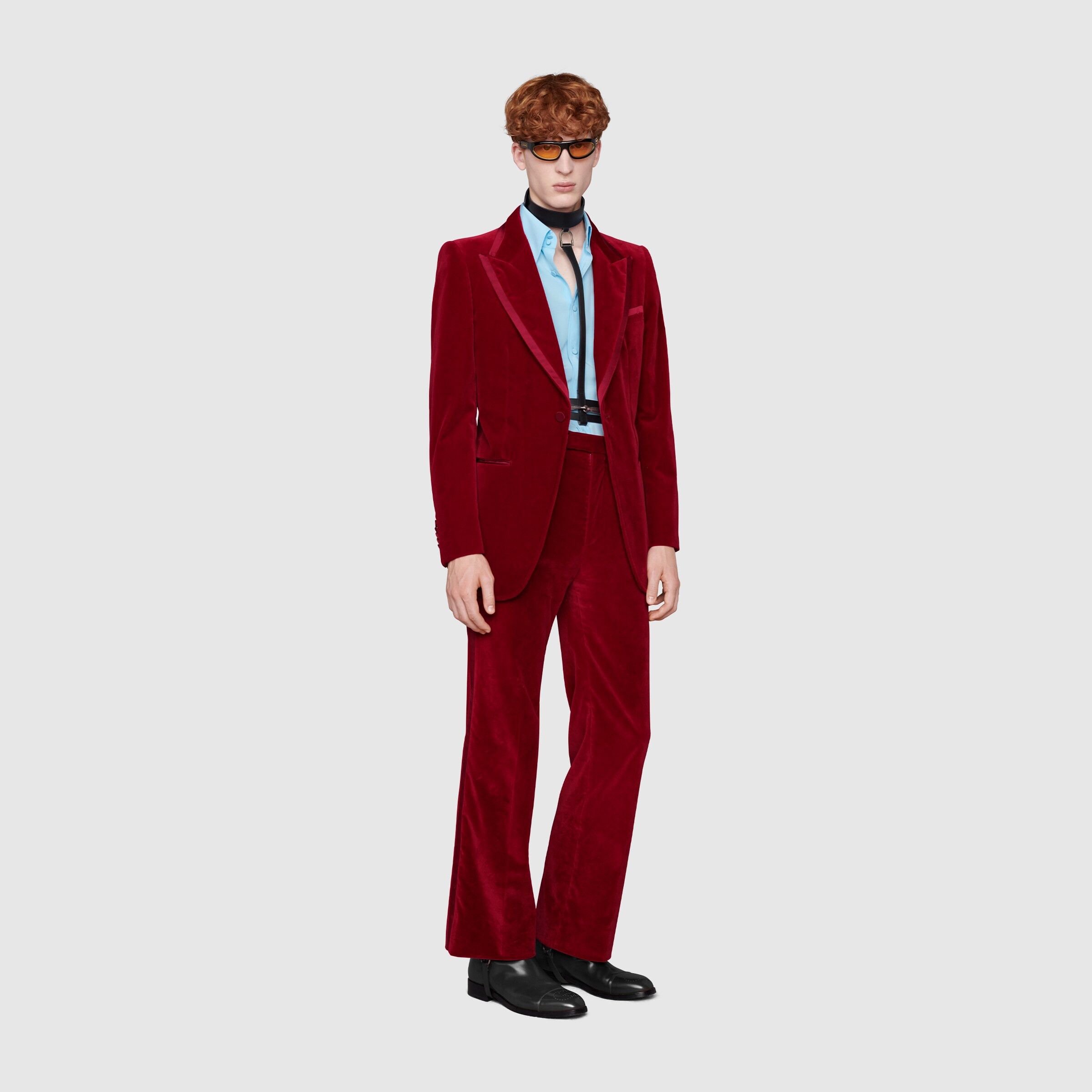 Gucci Gucci Red Velvet Blazer Size 38R - 19 Thumbnail