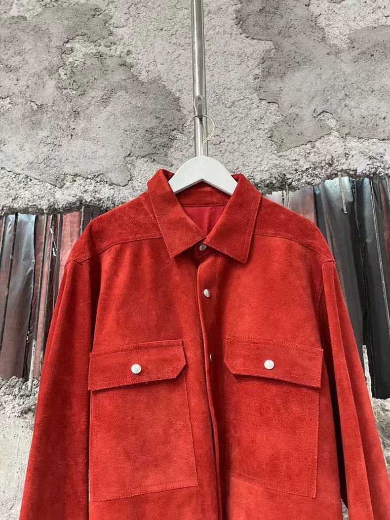 Rick Owens Rick Owens Red Leather Jacket Size US XS / EU 42 / 0 - 3 Thumbnail