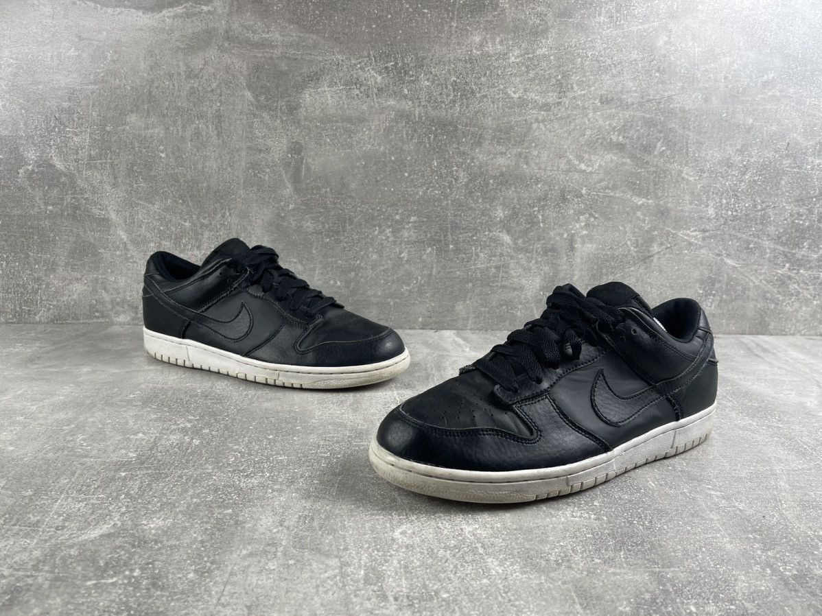 Nike Nike Dunk Low All-Black Genuine Leather Sneakers Size US 9 / EU 42 - 5 Thumbnail