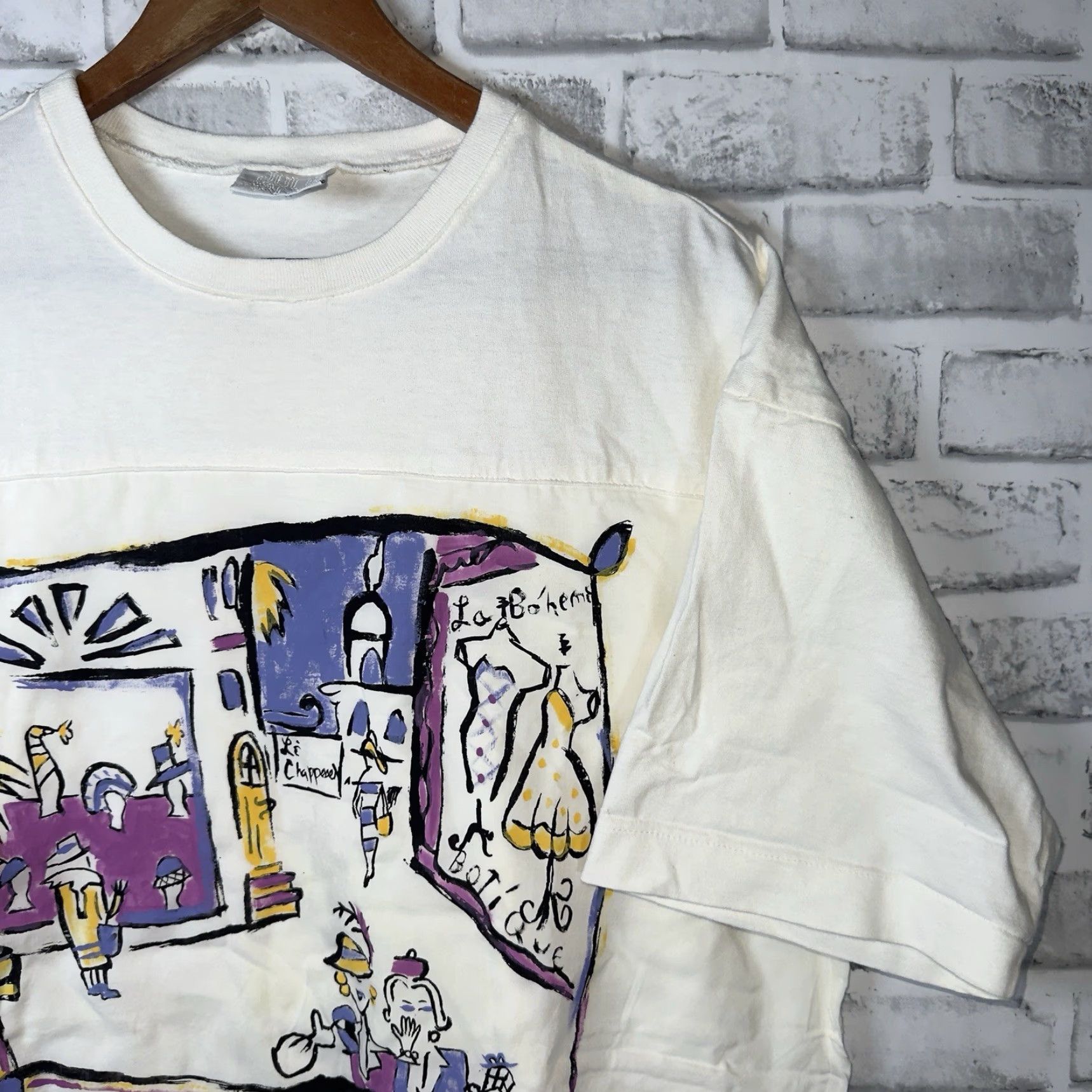 Mango VINTAGE Julia Mango Women Cotton Graphic T-Shirt USA One Size Size ONE SIZE - 2 Thumbnail