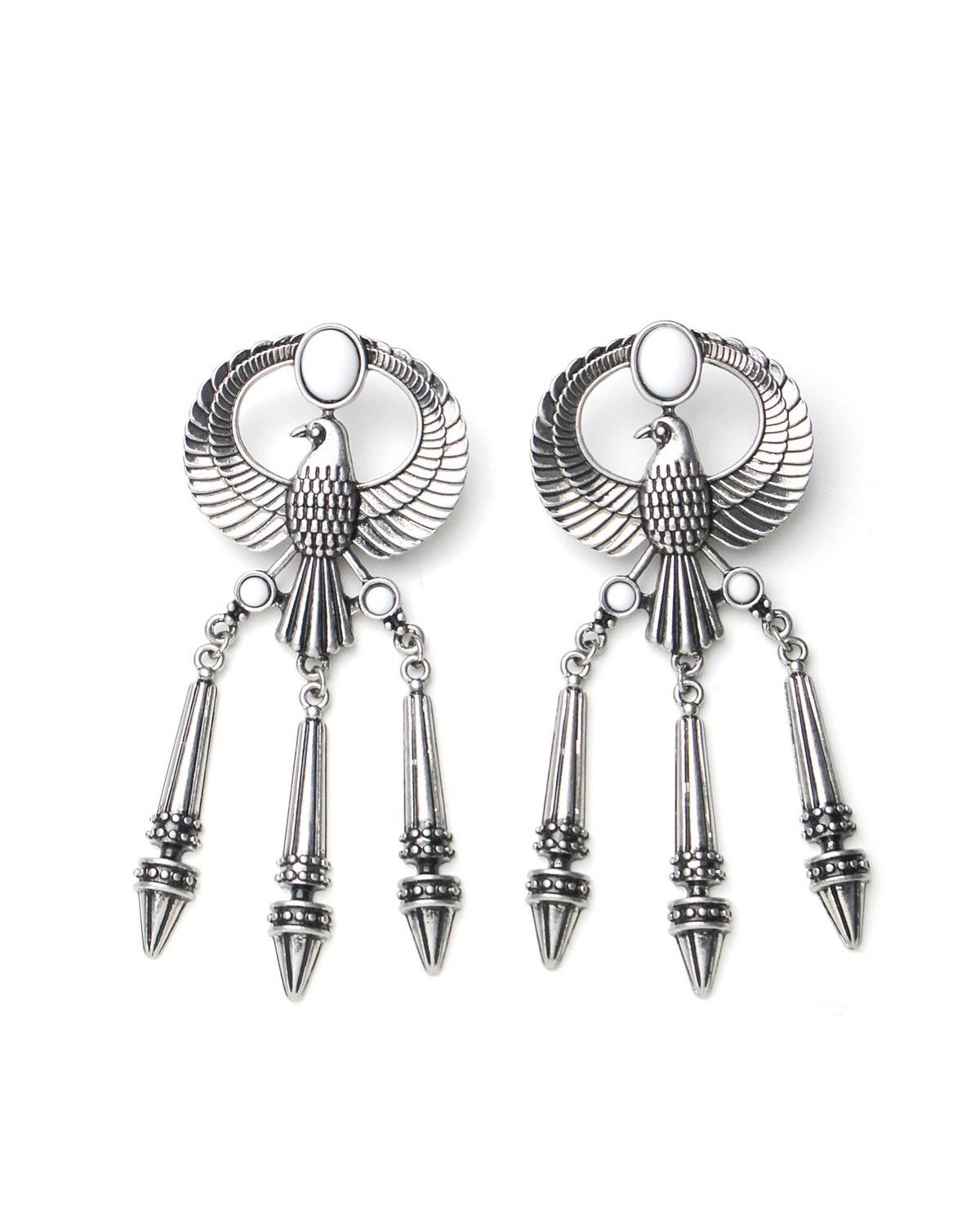 Vintage 2000S JAPANESE MADE MYTHIC EAGLE EARRINGS Size ONE SIZE - 1 Thumbnail
