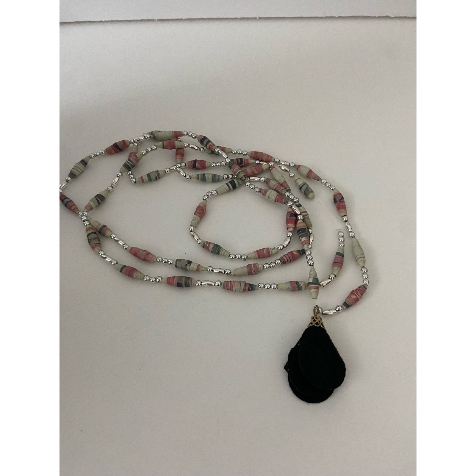 Vintage paper bead necklace Size ONE SIZE - 5 Thumbnail