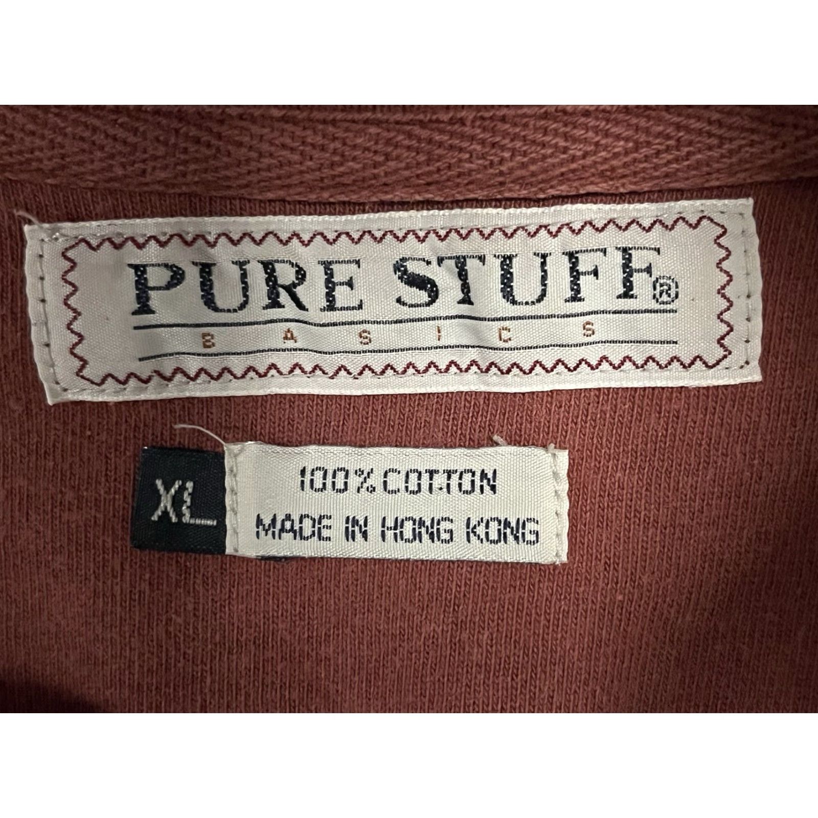 Vintage VINTAGE Pure Stuff Polo Shirt Red XL Men Short Sleeve See pics Size US XL / EU 56 / 4 - 7 Thumbnail