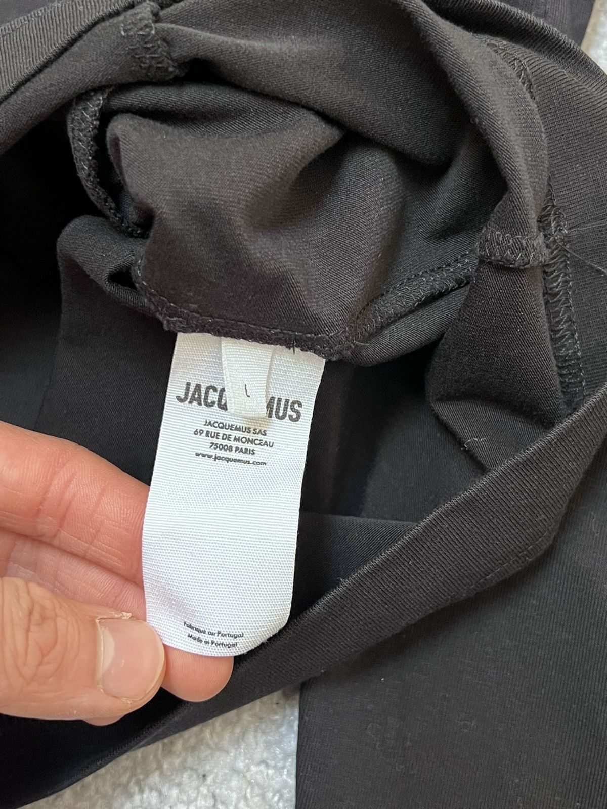 Jacquemus Jacquemus Big Sleeve Logo Black Longsleeve Size L Size US L / EU 52-54 / 3 - 7 Thumbnail