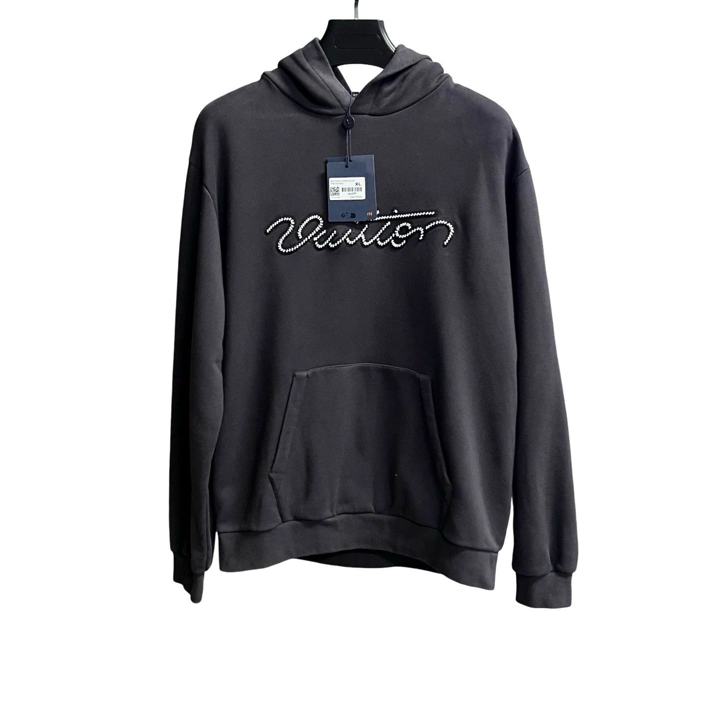 Louis Vuitton Louis Vuitton Beaded Script Logo Hoodie XL Size US XL / EU 56 / 4 - 1 Thumbnail