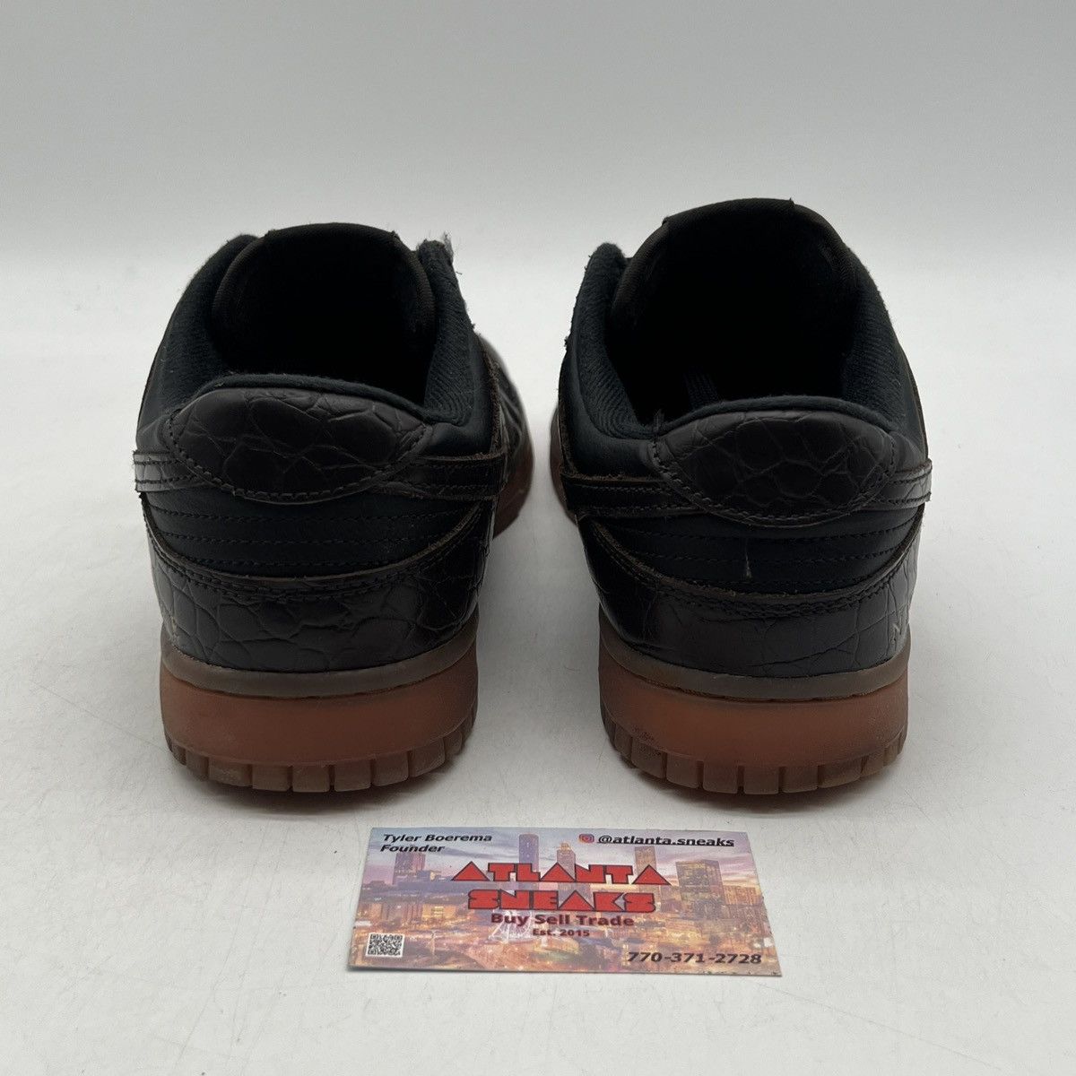 Nike Nike dunk low chocolate croc Size US 11 / EU 44 - 3 Thumbnail