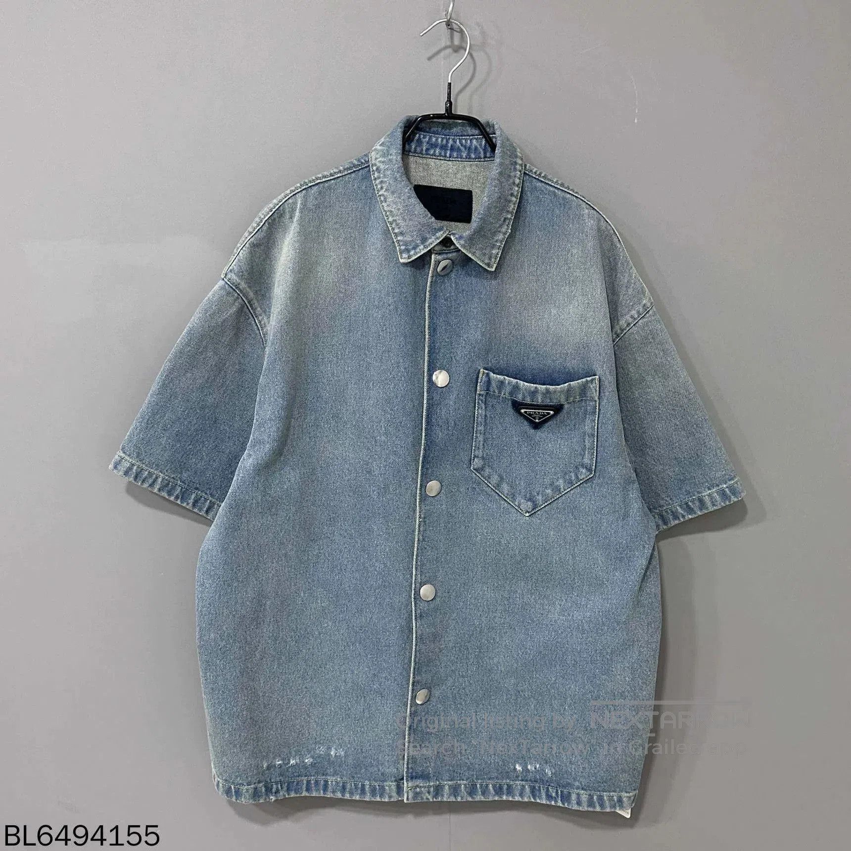 Prada Prada Triangle Logo Denim Jacket. Size US L / EU 52-54 / 3 - 1 Thumbnail
